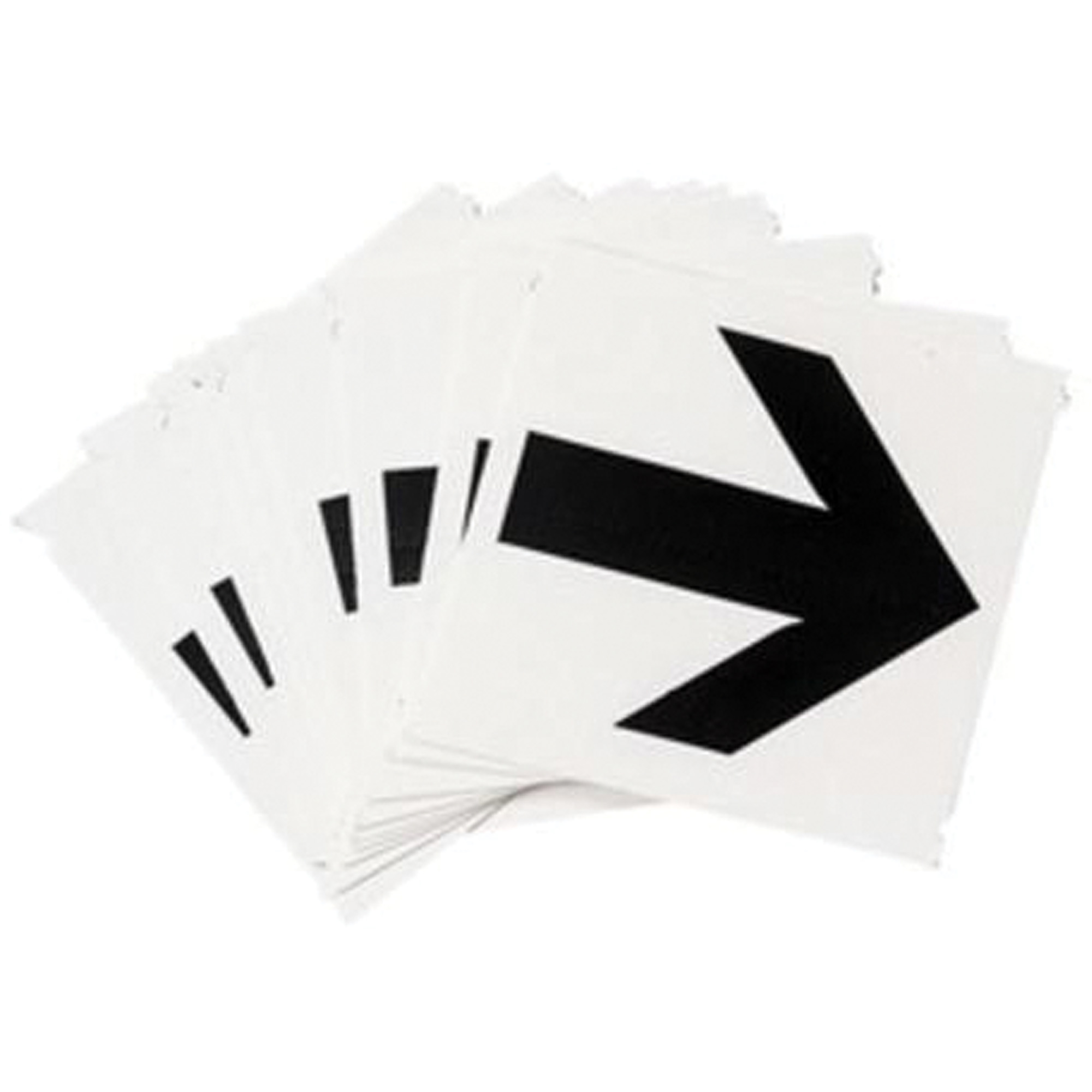 Étiquettes de lettres et chiffres gothiques individuels Quick-AlignMD, Symbole de flèche, 2" h, Noir