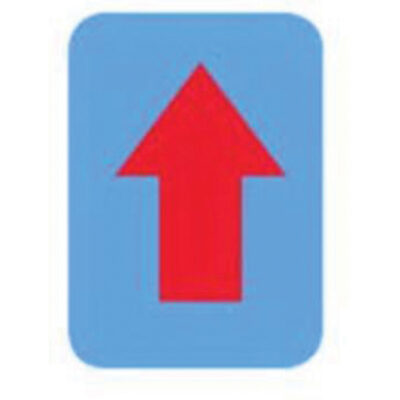 Étiquettes de lettres et chiffres gothiques individuels Quick-AlignMD, Symbole de flèche, 3" h, Rouge