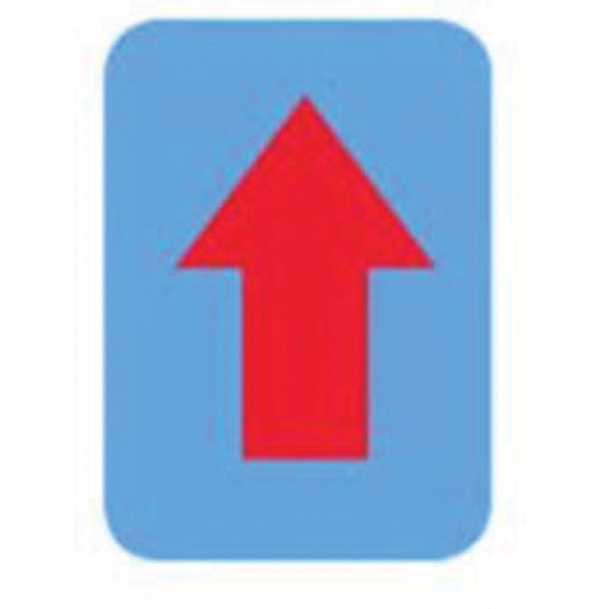Étiquettes de lettres et chiffres gothiques individuels Quick-AlignMD, Symbole de flèche, 3" h, Rouge