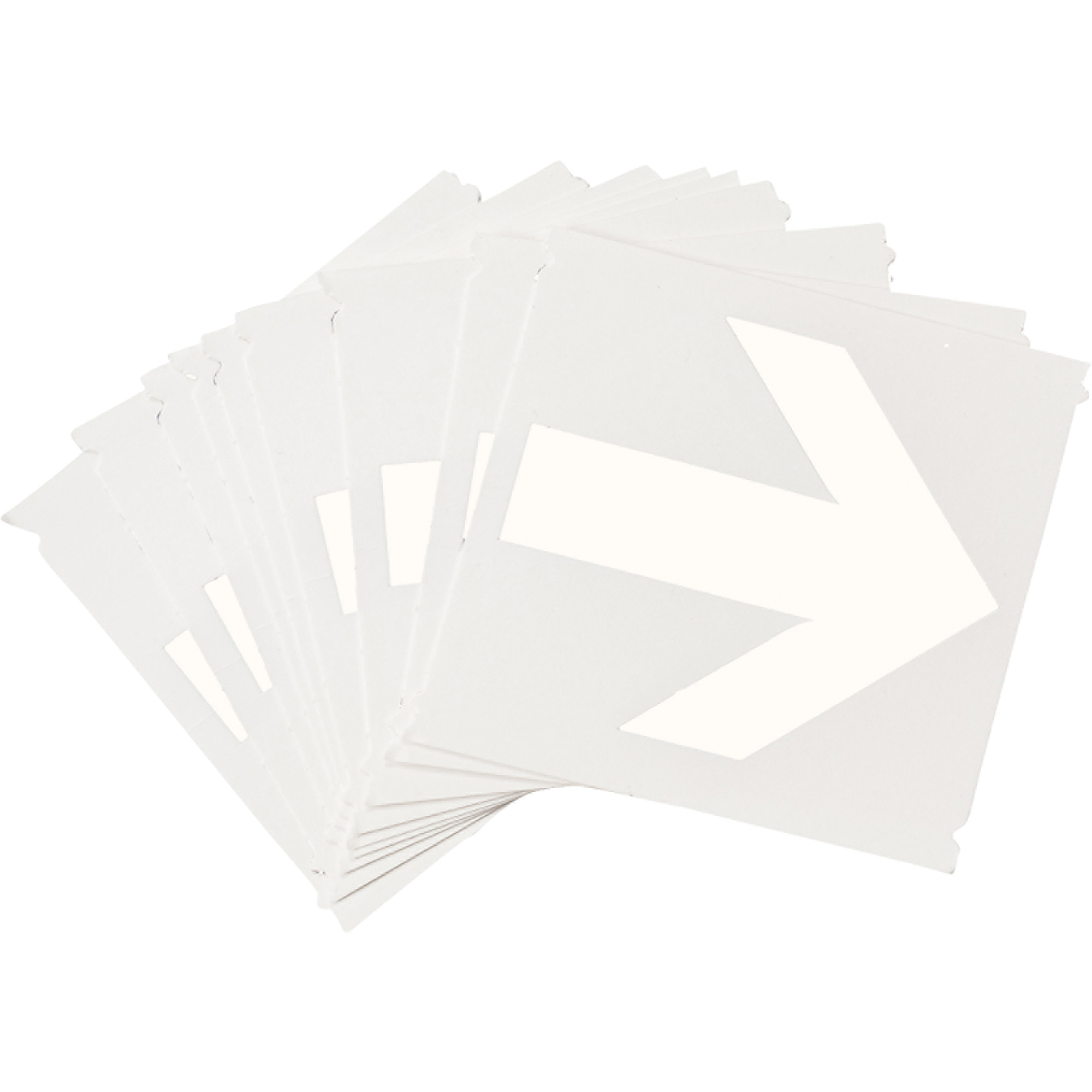 Étiquettes de lettres et chiffres gothiques individuels Quick-AlignMD, Symbole de flèche, 6" h, Blanc