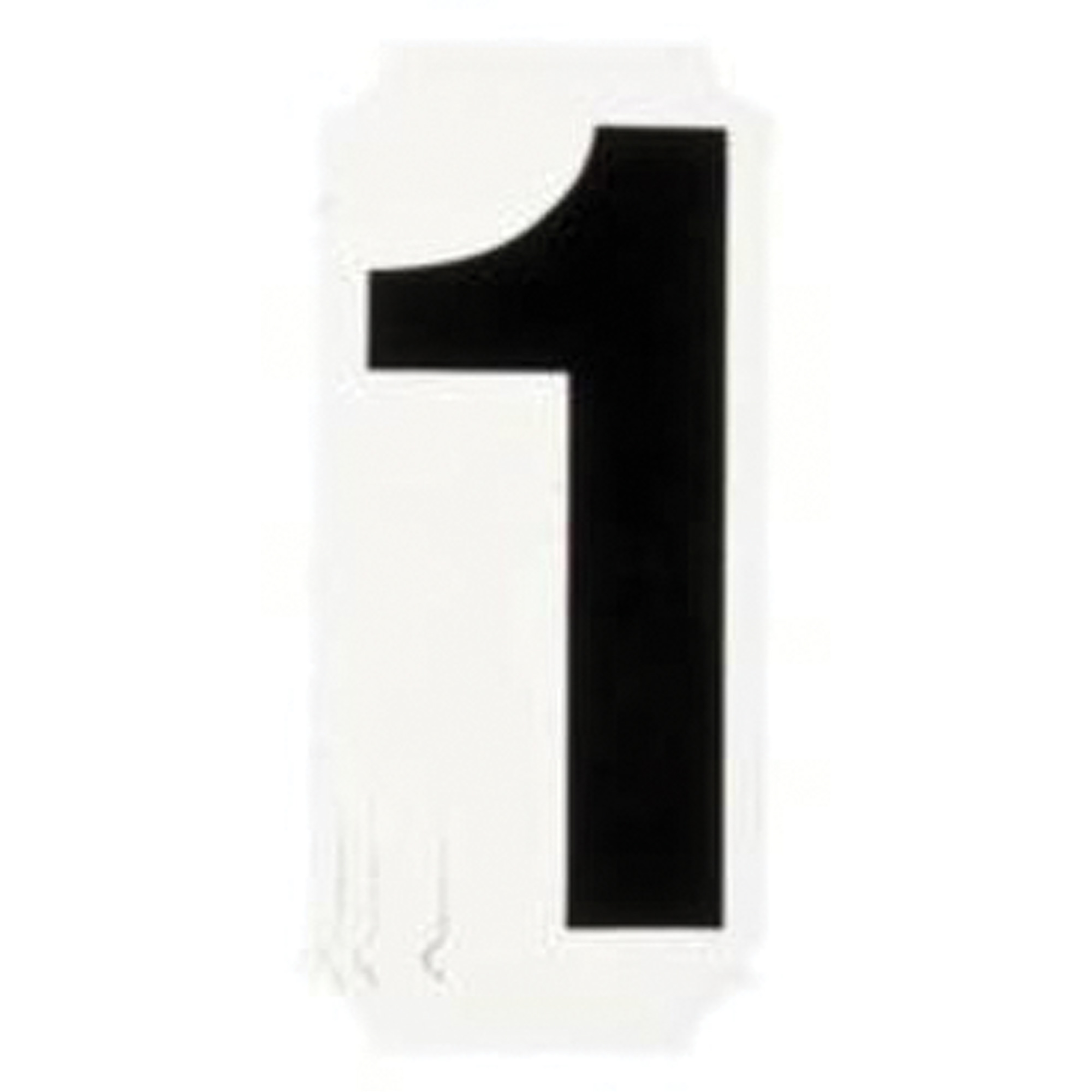 Étiquettes de lettres et chiffres individuels Quick-AlignMD, 1, 1" h, Noir