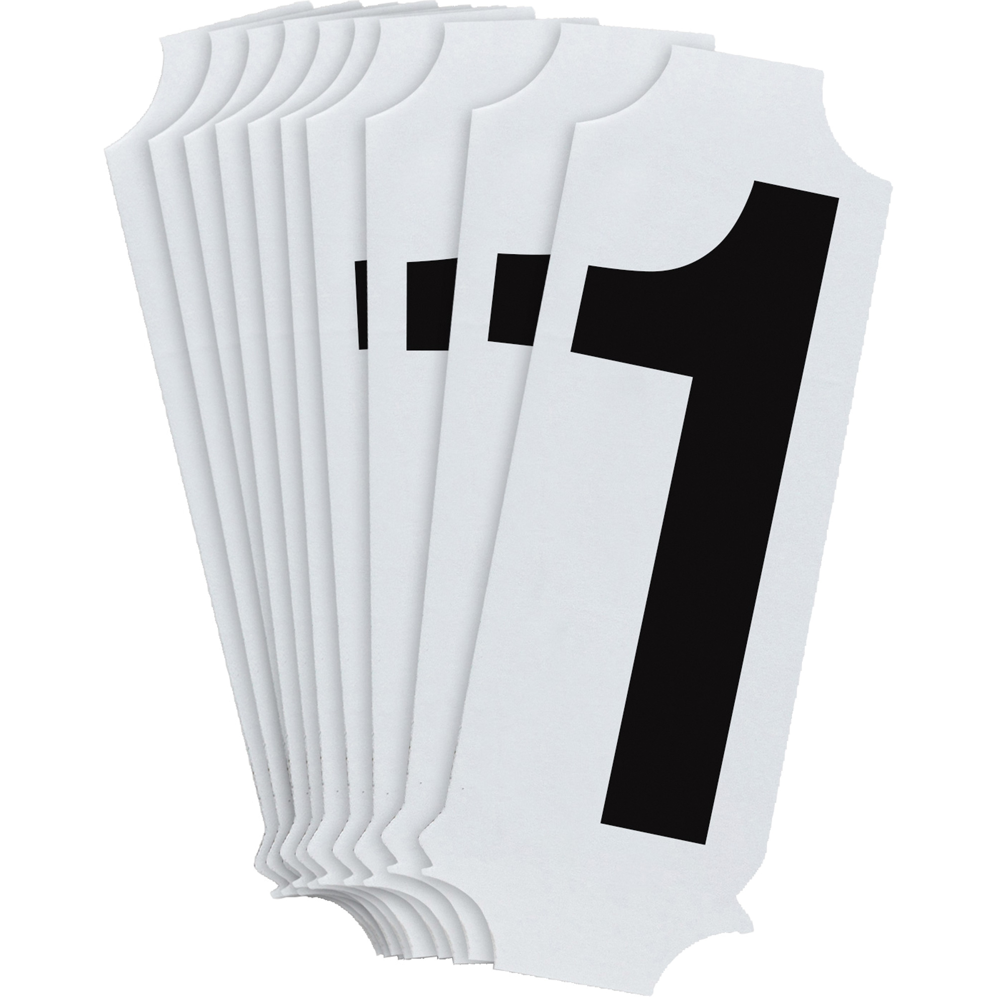 Étiquettes de lettres et chiffres individuels Quick-AlignMD, 1, 2" h, Noir