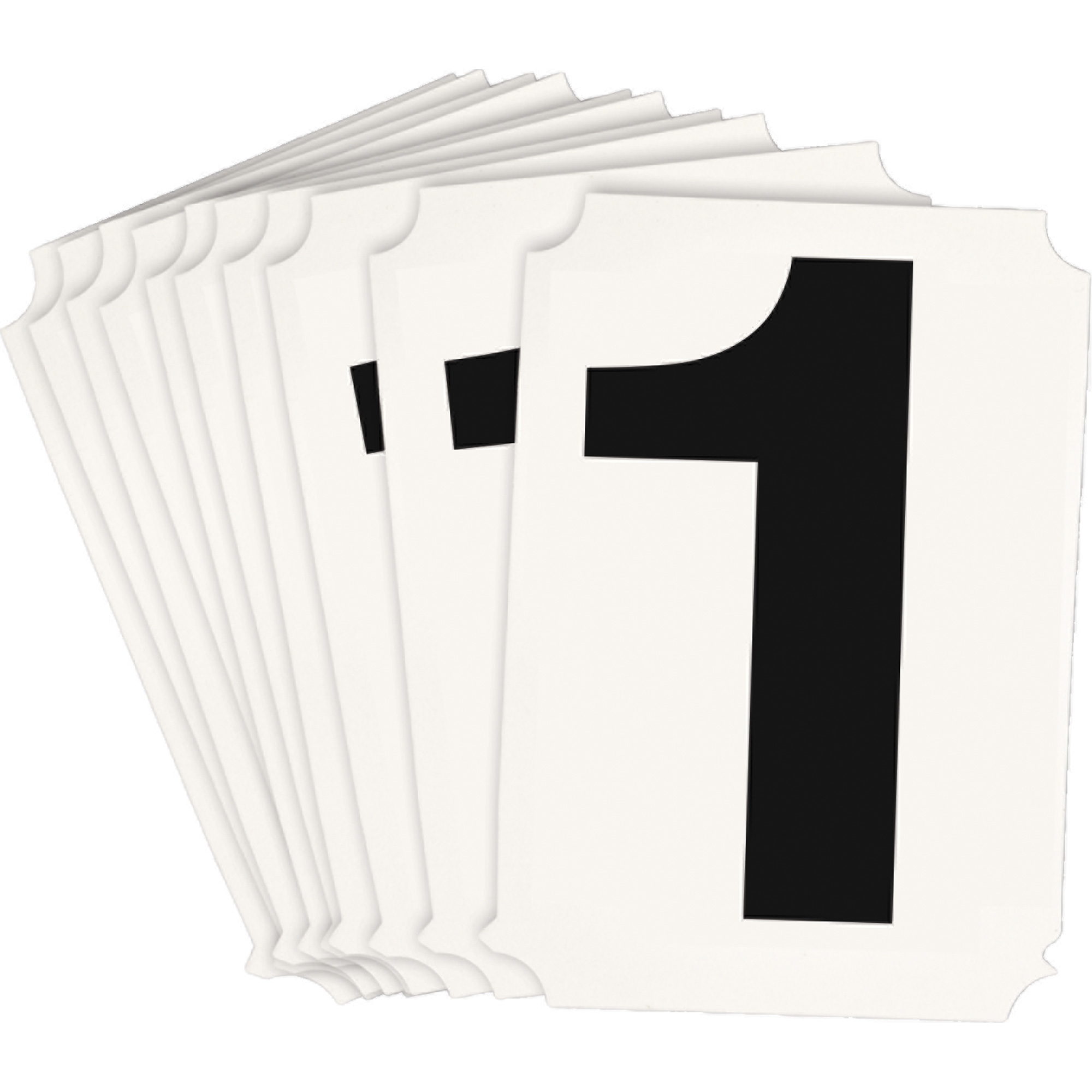 Étiquettes de lettres et chiffres individuels Quick-AlignMD, 1, 3" h, Noir