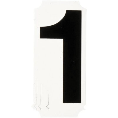 Étiquettes de lettres et chiffres individuels Quick-AlignMD, 1, 4" h, Noir