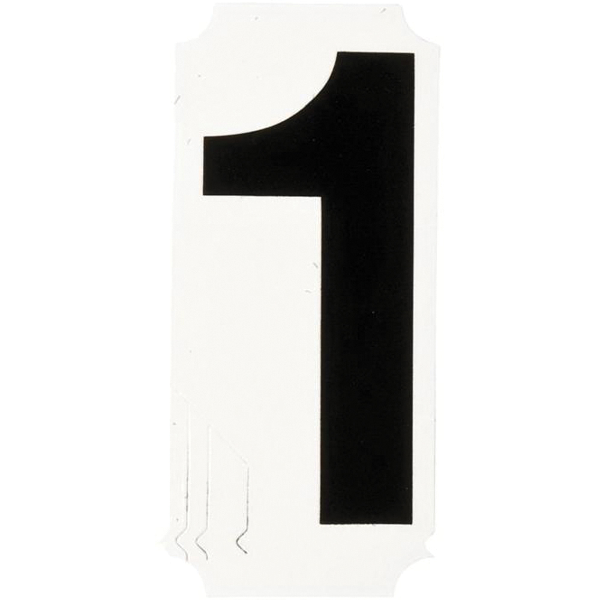 Étiquettes de lettres et chiffres individuels Quick-AlignMD, 1, 4" h, Noir