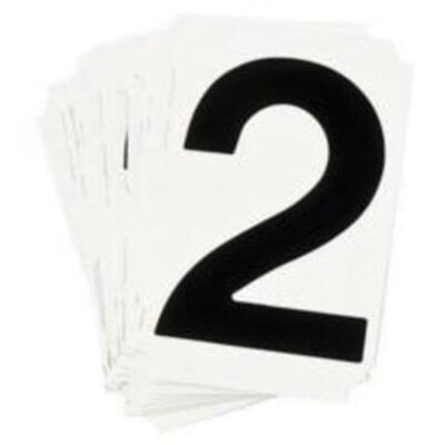 Étiquettes de lettres et chiffres individuels Quick-AlignMD, 2, 1" h, Noir
