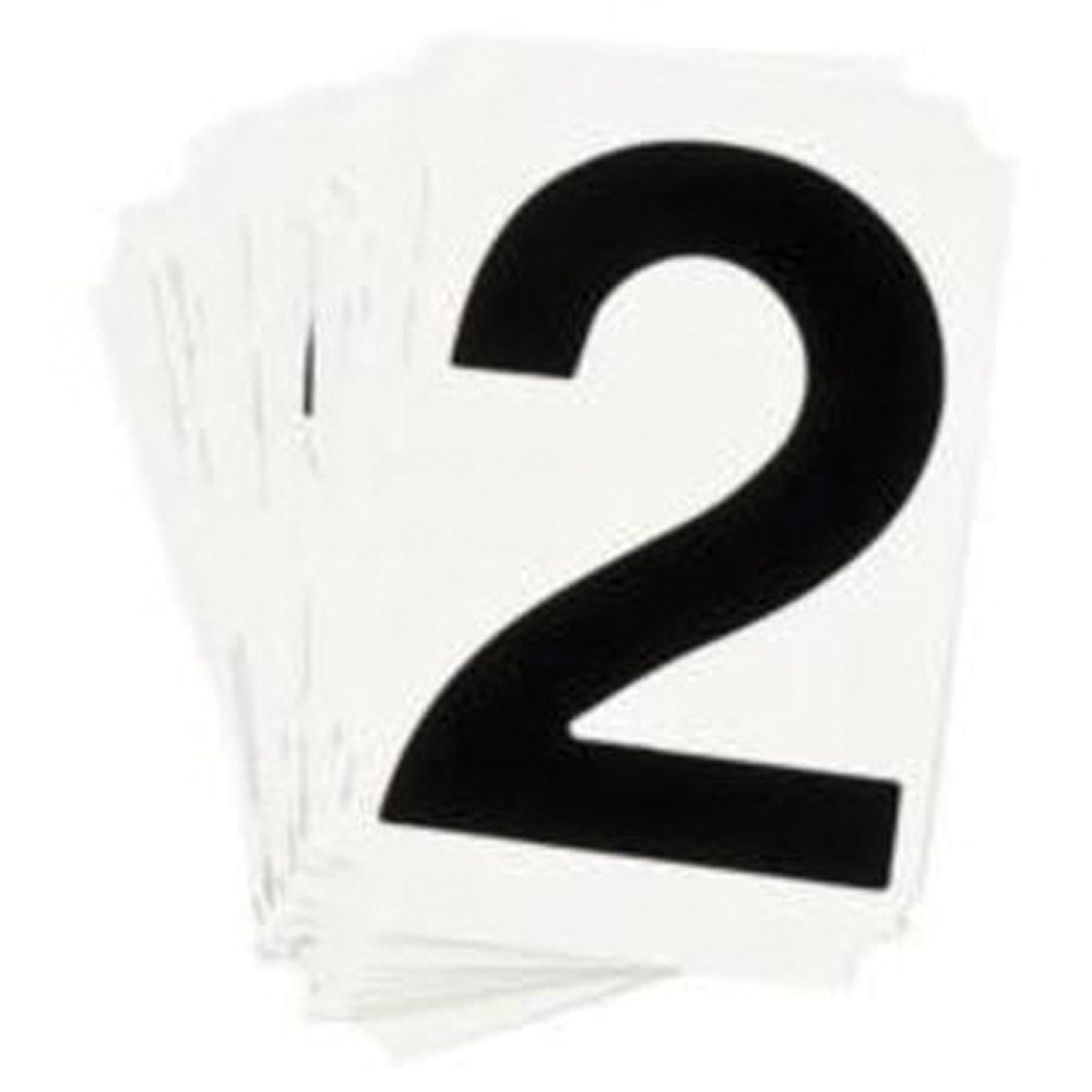 Étiquettes de lettres et chiffres individuels Quick-AlignMD, 2, 1" h, Noir