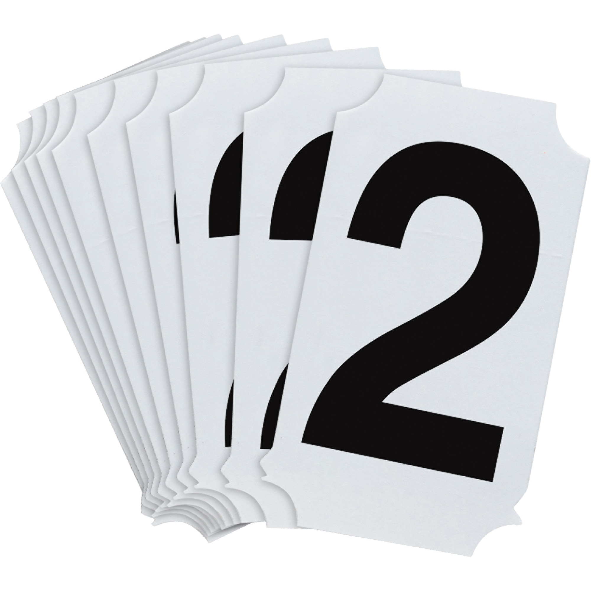 Étiquettes de lettres et chiffres individuels Quick-AlignMD, 2, 2" h, Noir