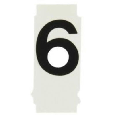 Étiquettes de lettres et chiffres individuels Quick-AlignMD, 6, 1" h, Noir