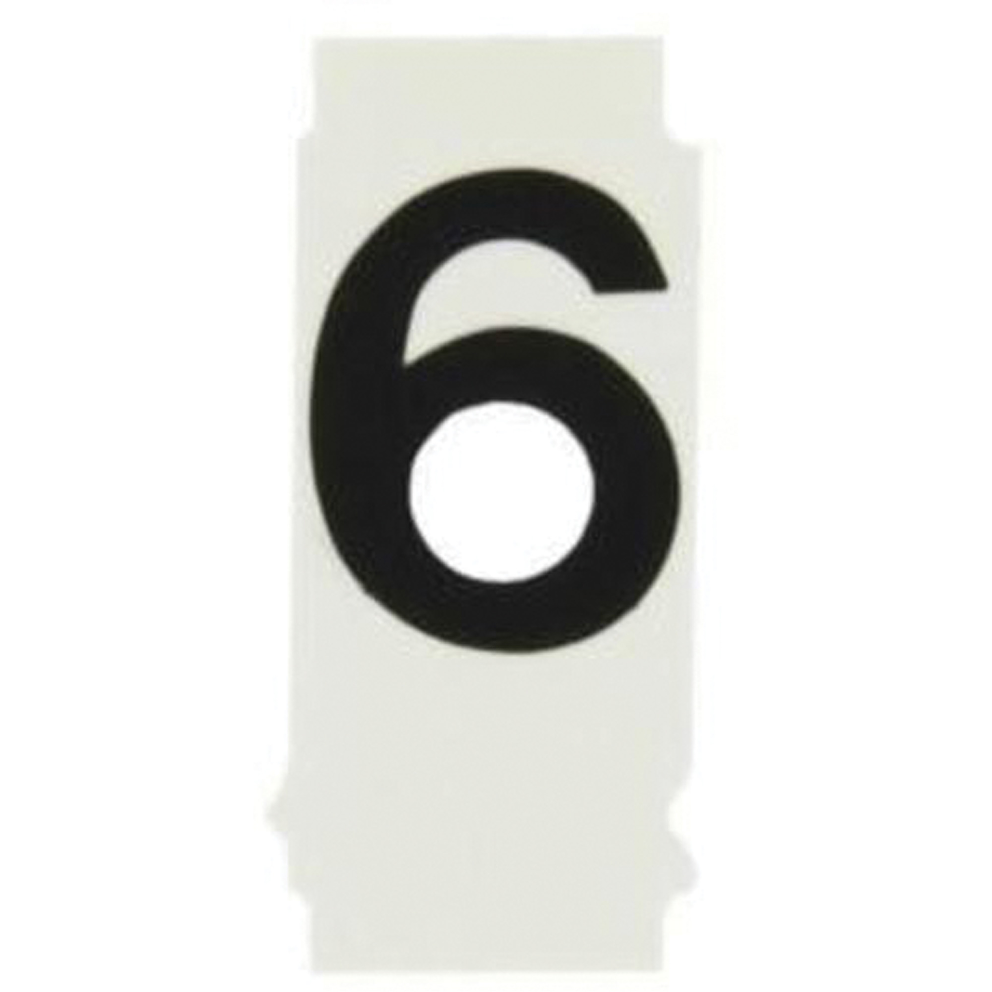 Étiquettes de lettres et chiffres individuels Quick-AlignMD, 6, 1" h, Noir