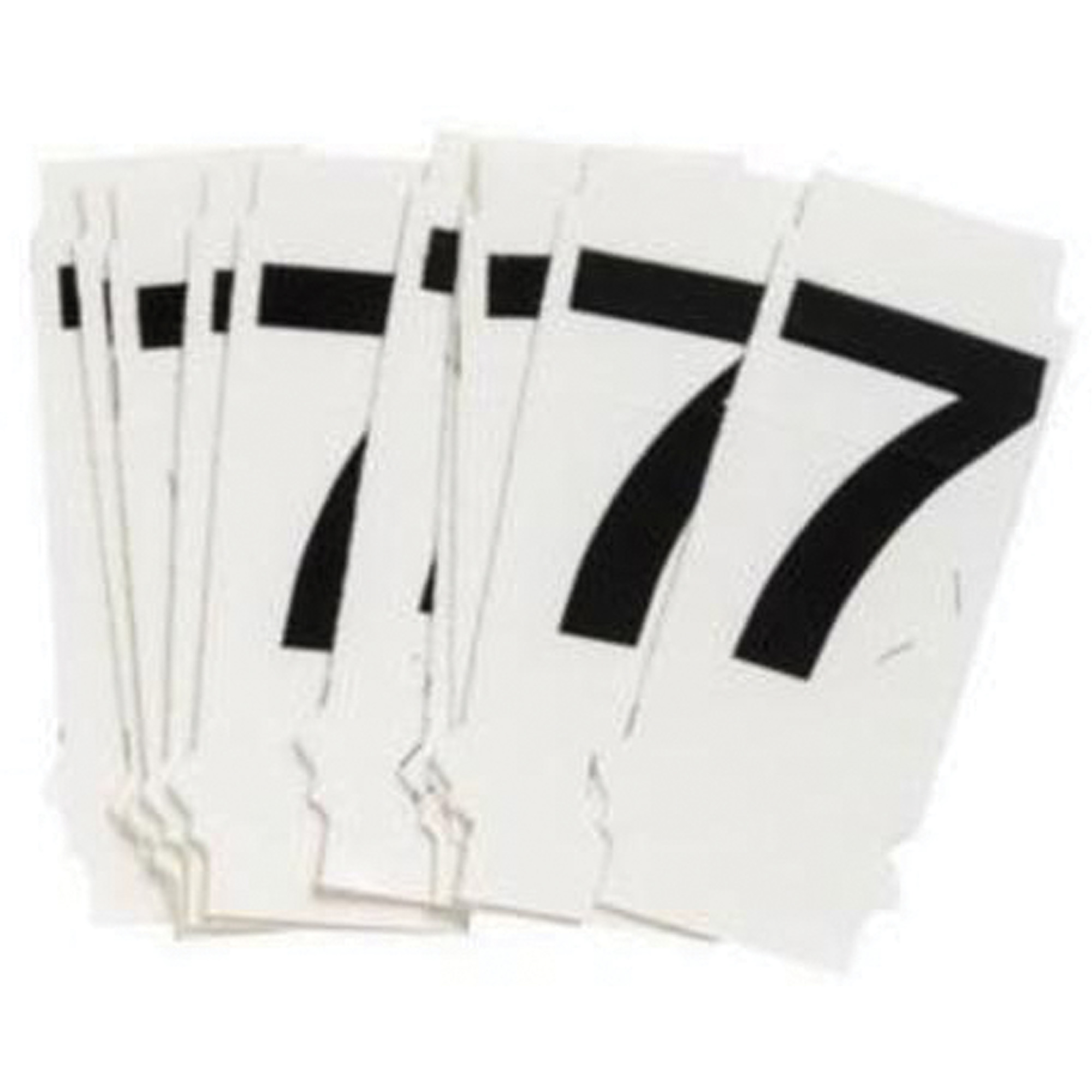 Étiquettes de lettres et chiffres individuels Quick-AlignMD, 7, 1" h, Noir