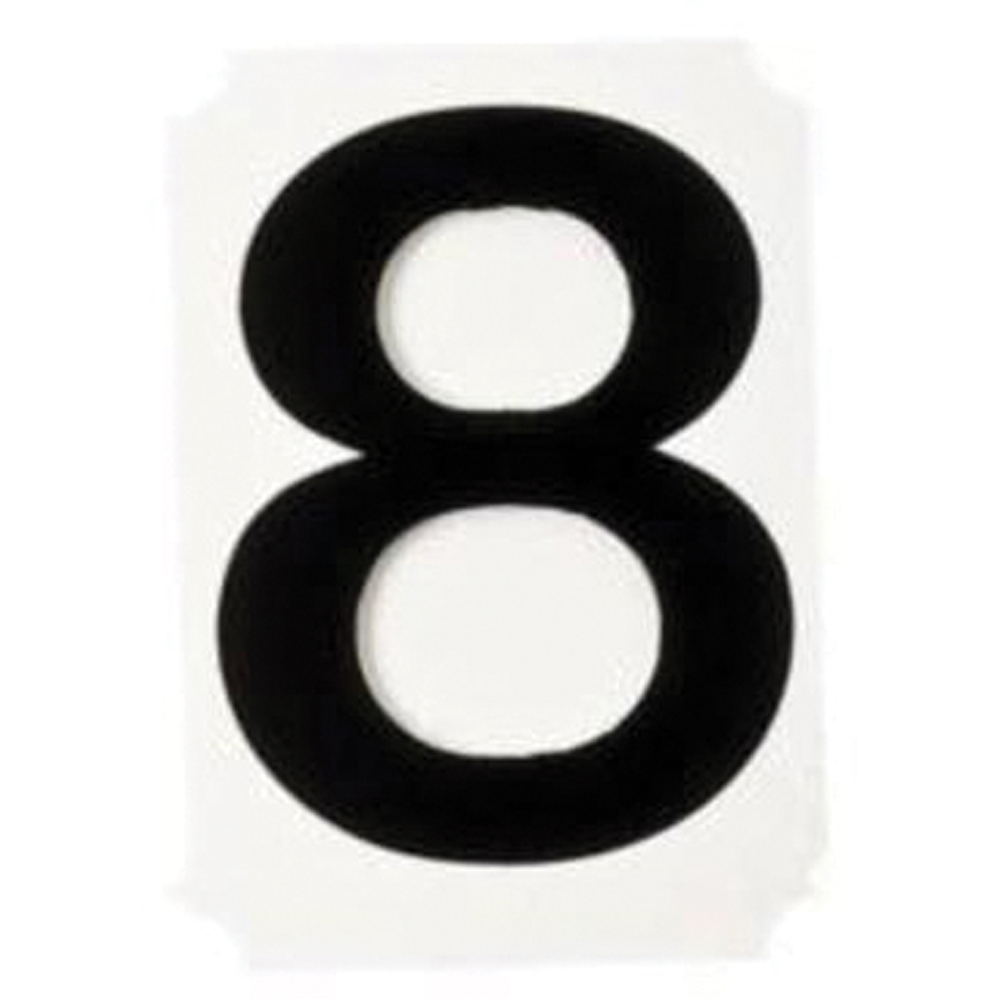 Étiquettes de lettres et chiffres individuels Quick-AlignMD, 8, 1" h, Noir