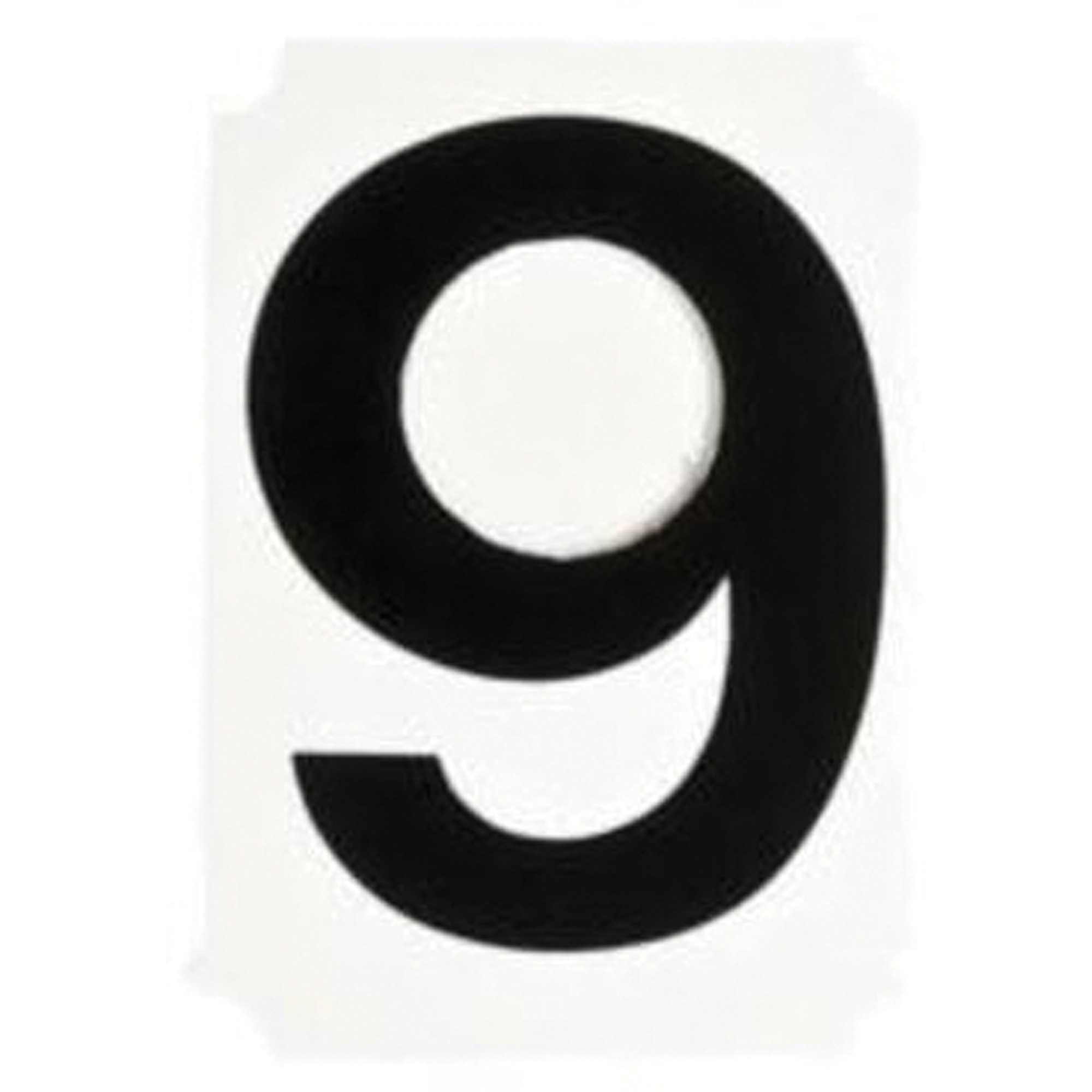 Étiquettes de lettres et chiffres individuels Quick-AlignMD, 9, 1" h, Noir