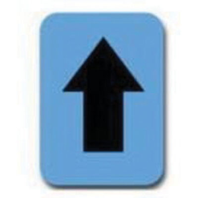 Étiquettes de lettres et chiffres individuels Quick-AlignMD, Symbole de flèche, 2" h, Noir