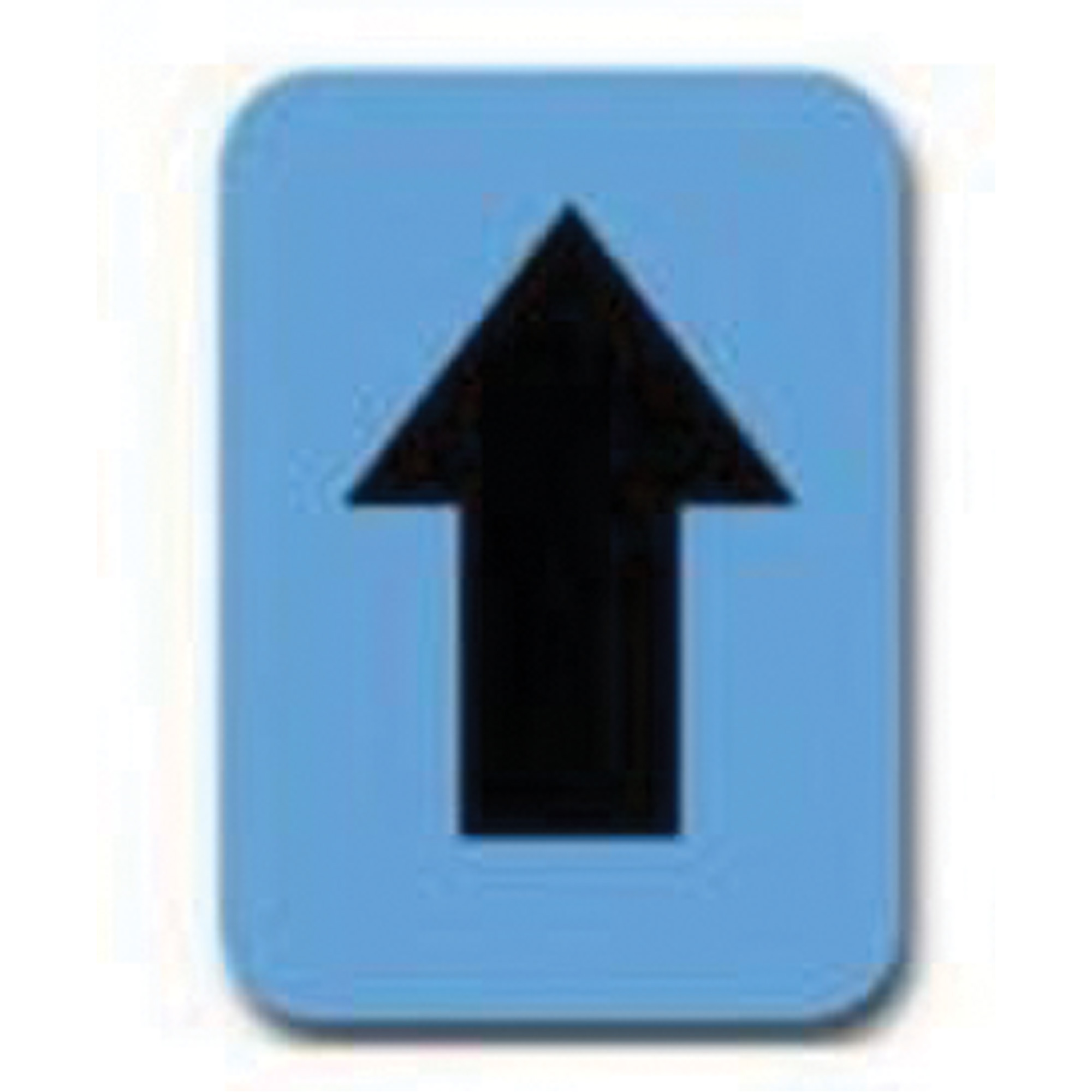 Étiquettes de lettres et chiffres individuels Quick-AlignMD, Symbole de flèche, 2" h, Noir