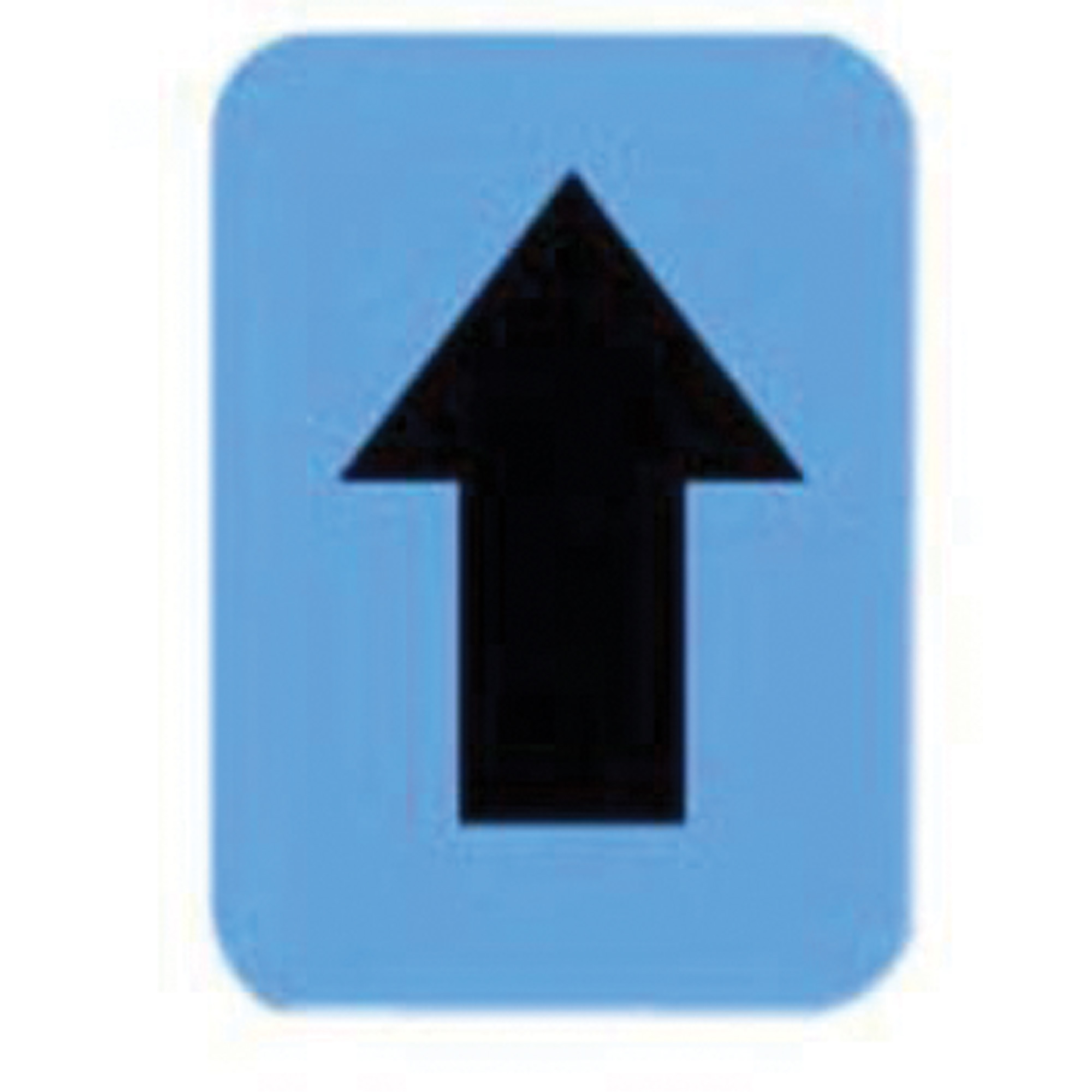 Étiquettes de lettres et chiffres individuels Quick-AlignMD, Symbole de flèche, 3" h, Noir