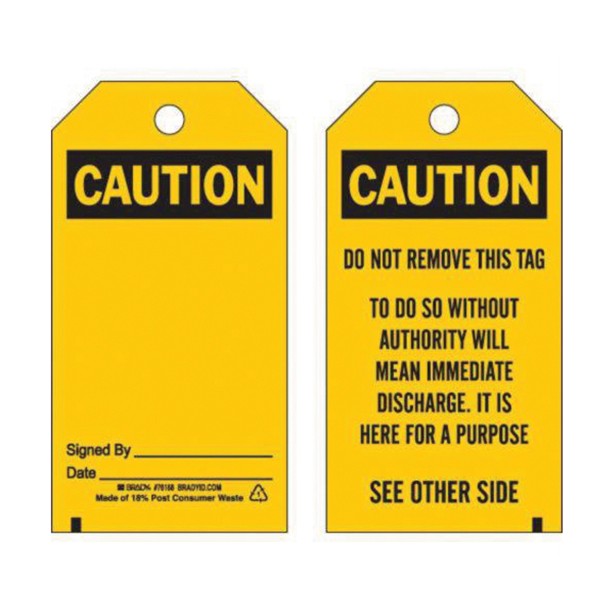 Étiquettes auto-plastifiantes pour la prévention des accidents, Polyester, 3" la x 5-3/4" h, Anglais