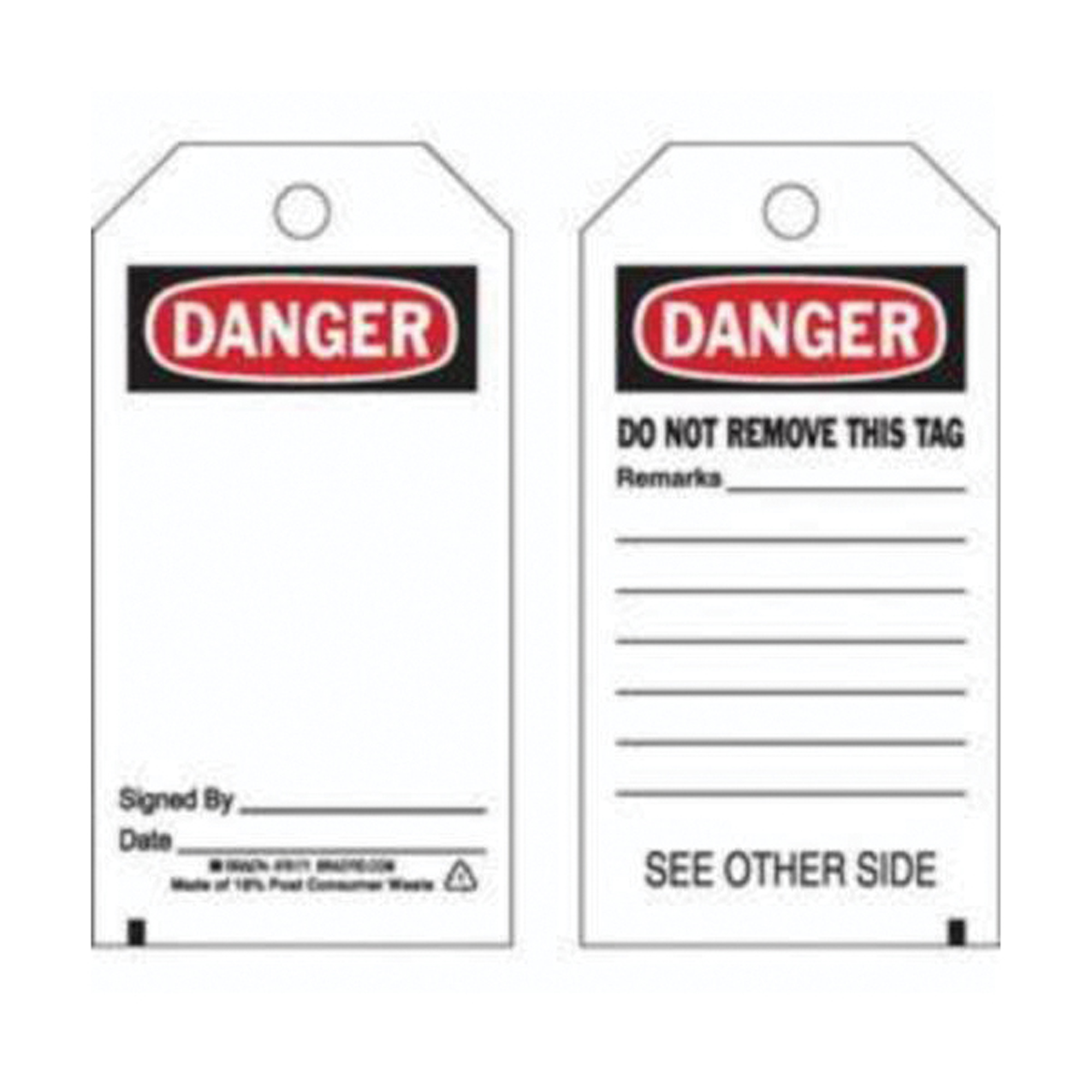 Étiquettes de prévention des accidents, Polyester, 3" la x 5-3/4" h, Anglais