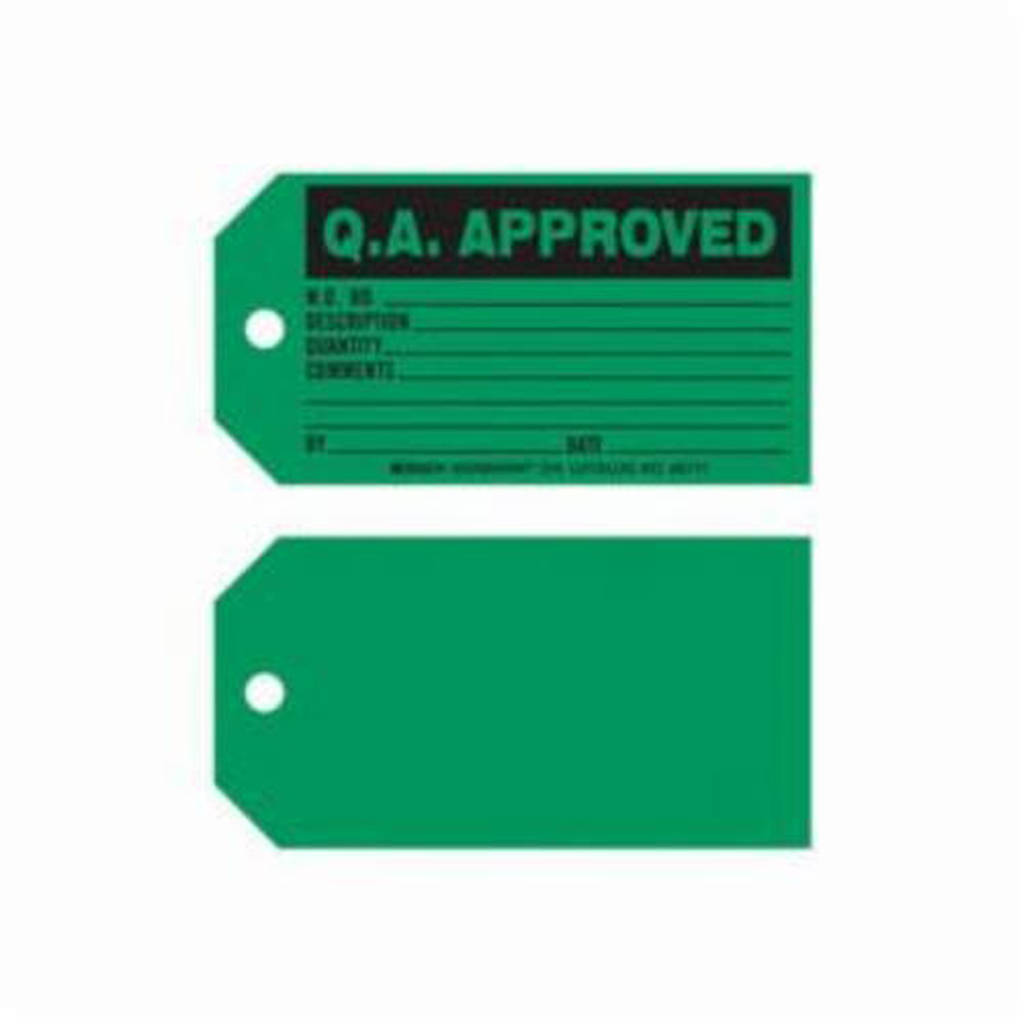 Étiquettes de production «Q.A. Approved», Papier, 5-3/4" la x 3" h, Anglais