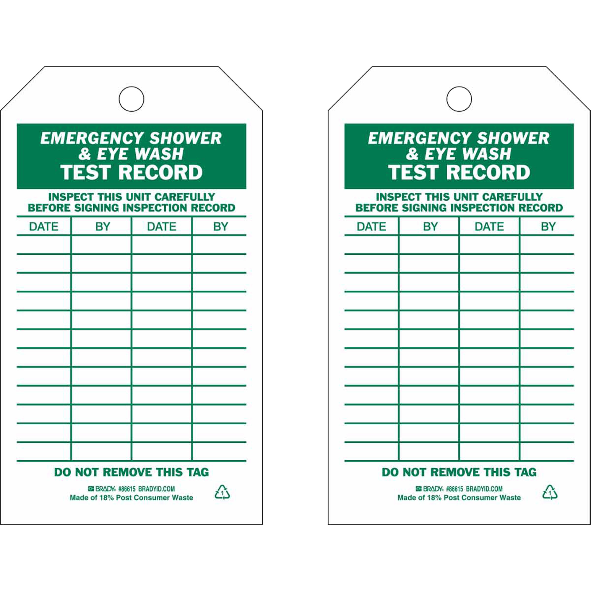 Étiquettes de rapport d'essai/inspection, Papier, 3" la x 5-3/4" h, Anglais