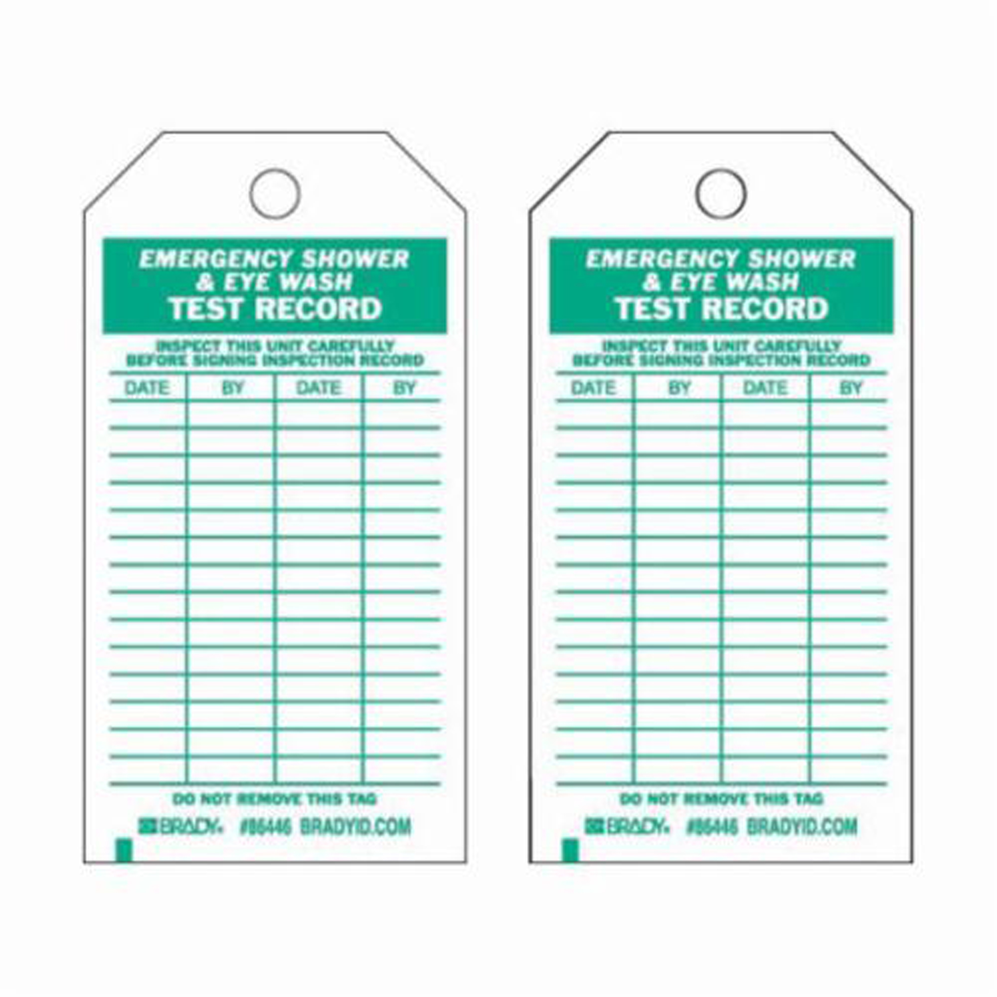Étiquettes de rapport d'essai/inspection, Polyester, 3" la x 5-3/4" h, Anglais