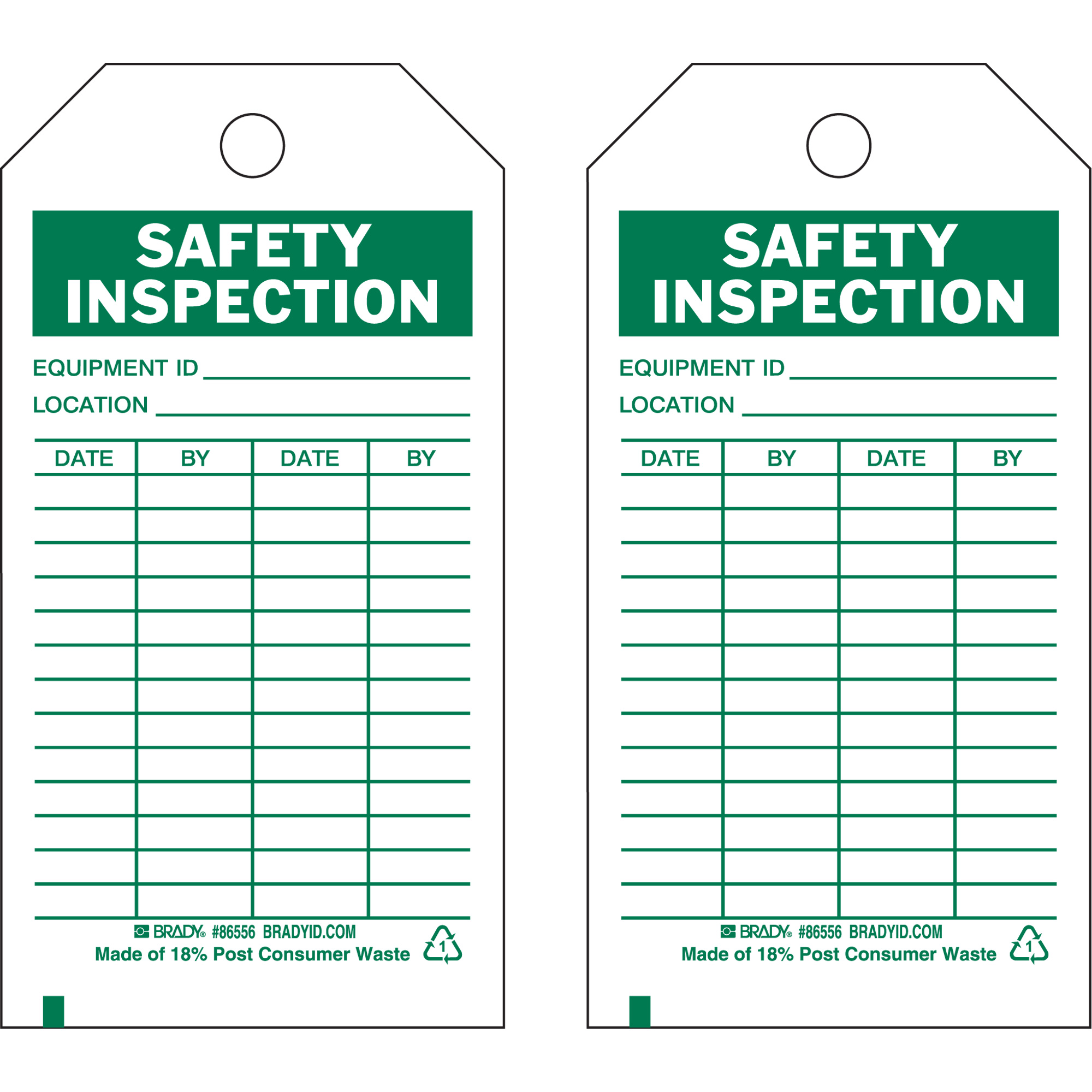 Étiquettes de rapport d'inspection, Polyester, 3" la x 5-3/4" h, Anglais