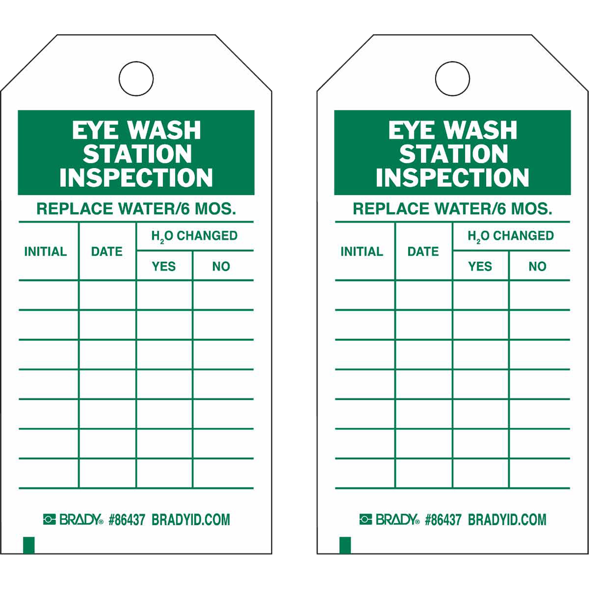 Étiquettes de rapport d'inspection, Polyester, 4" la x 7" h, Anglais