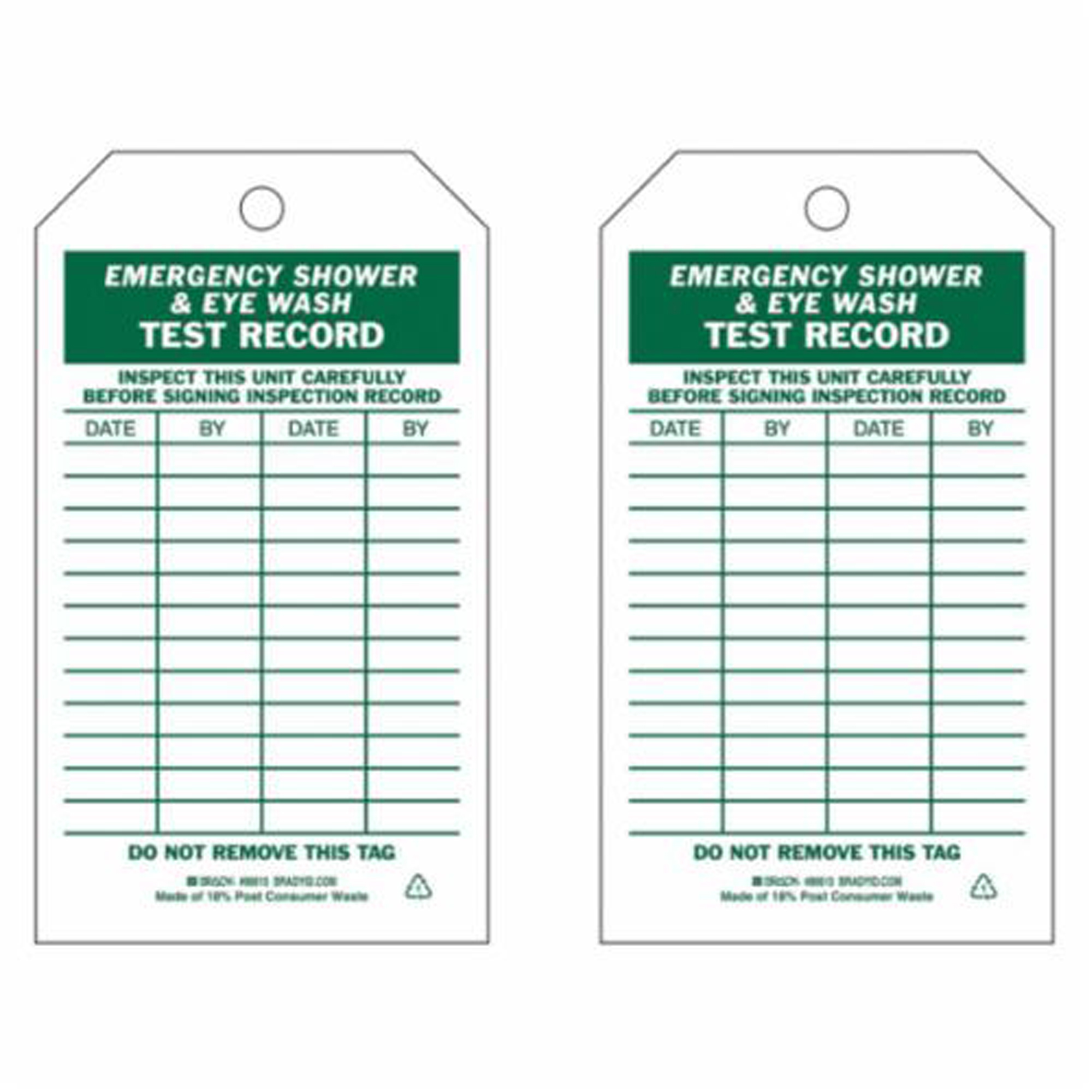 Étiquettes de rapport d'inspection, Polyester, 4" la x 7" h, Anglais