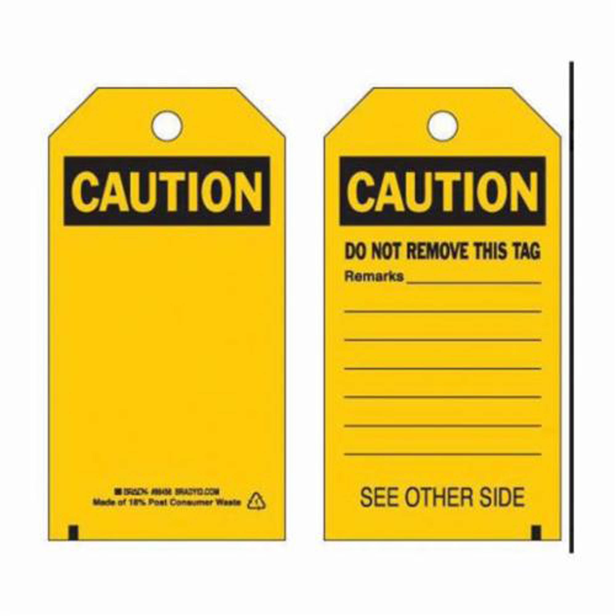 Étiquettes de sécurité auto-plastifiantes, Polyester, 3" la x 5-3/4" h, Anglais