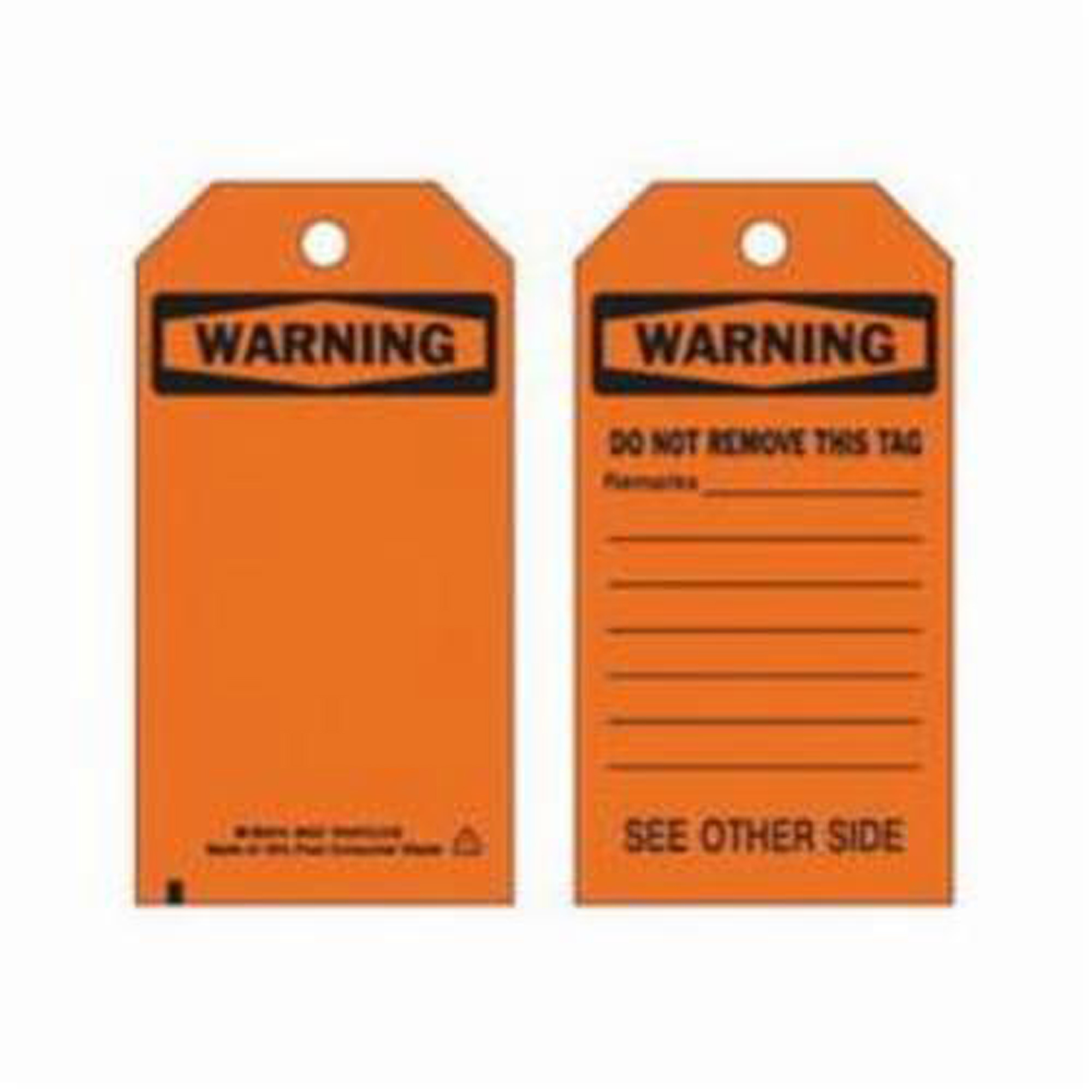 Étiquettes de sécurité auto-plastifiantes, Polyester, 3" la x 5-3/4" h, Anglais