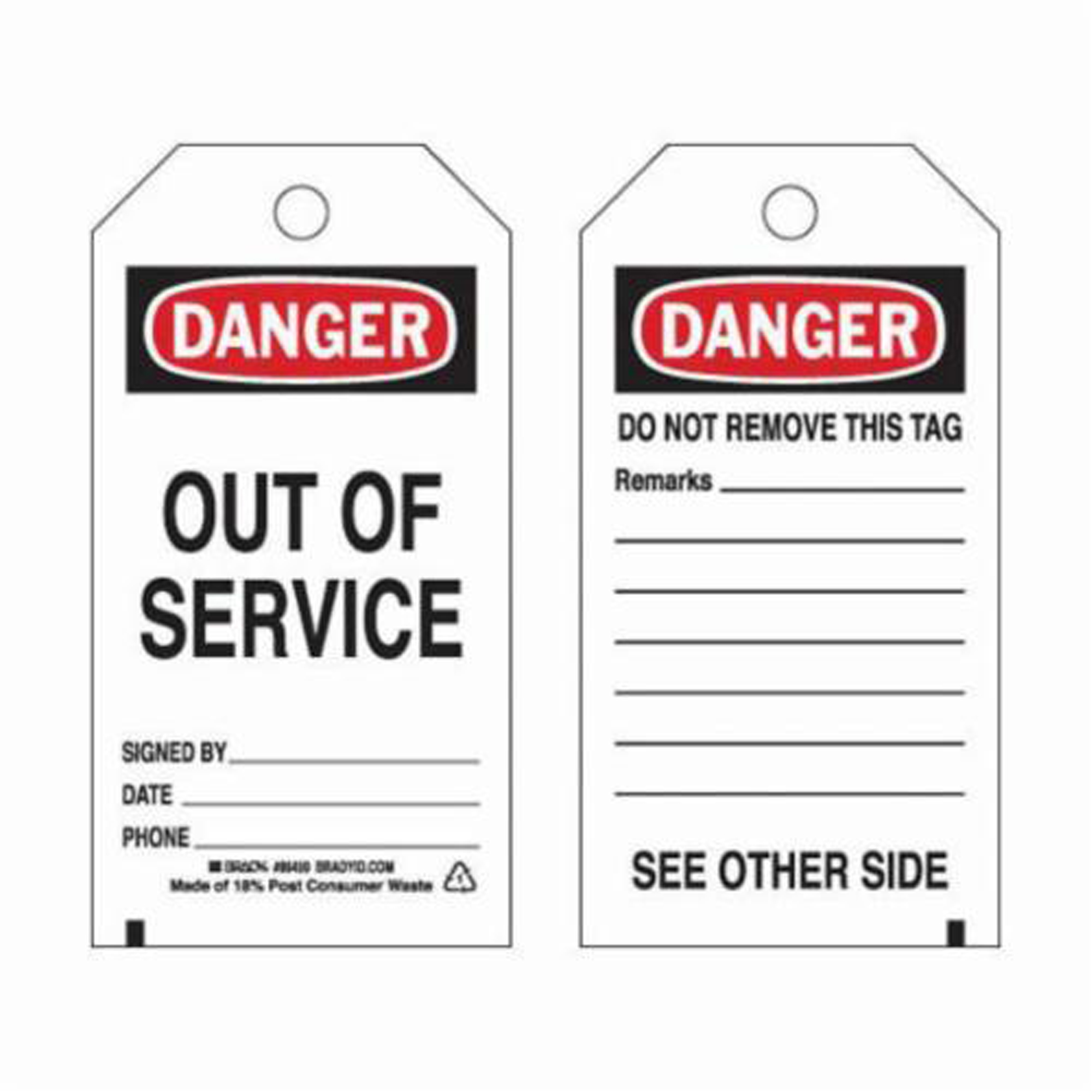 Étiquettes de sécurité auto-plastifiantes, Polyester, 3" la x 5-3/4" h, Anglais
