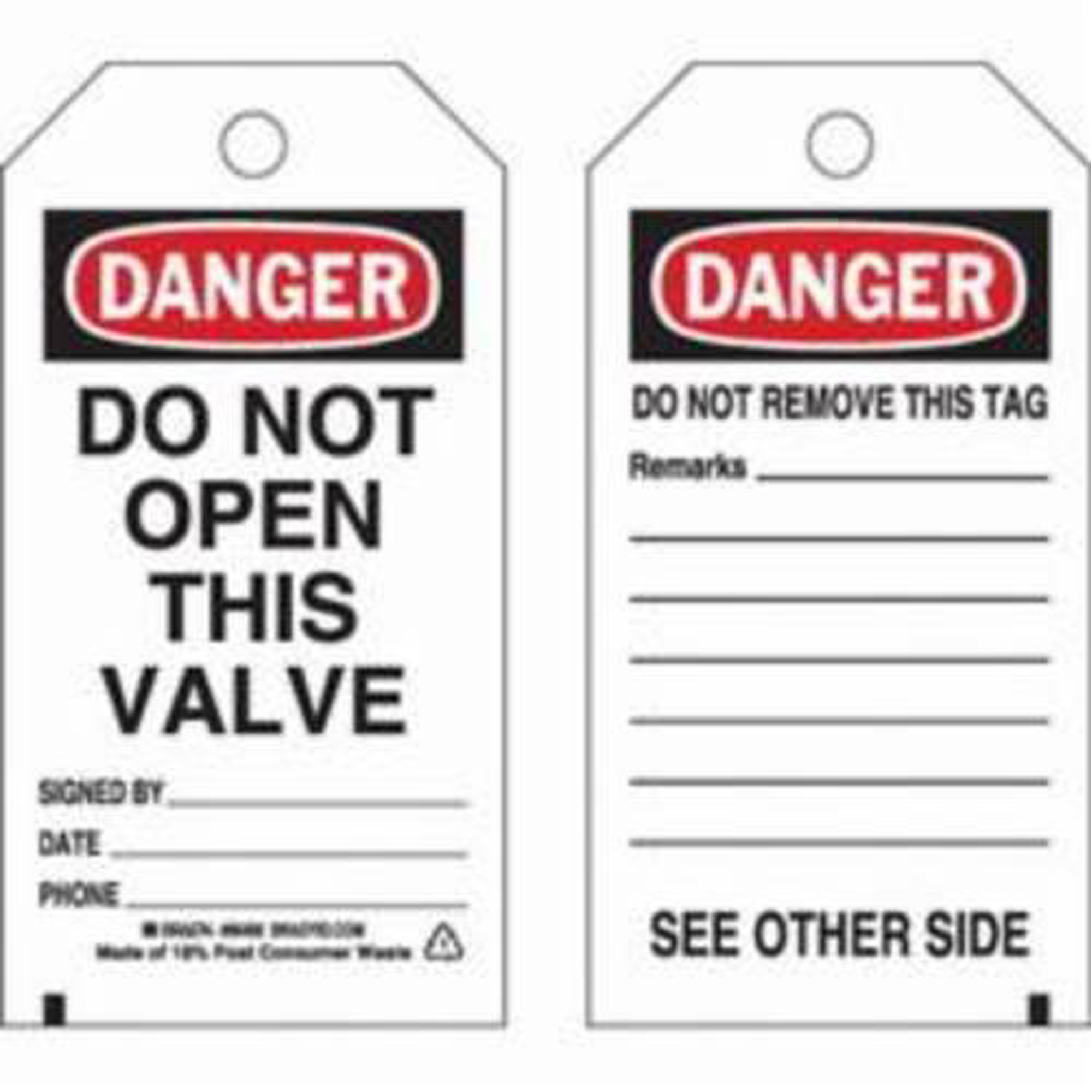 Étiquettes de sécurité auto-plastifiantes, Polyester, 3" la x 5-3/4" h, Anglais