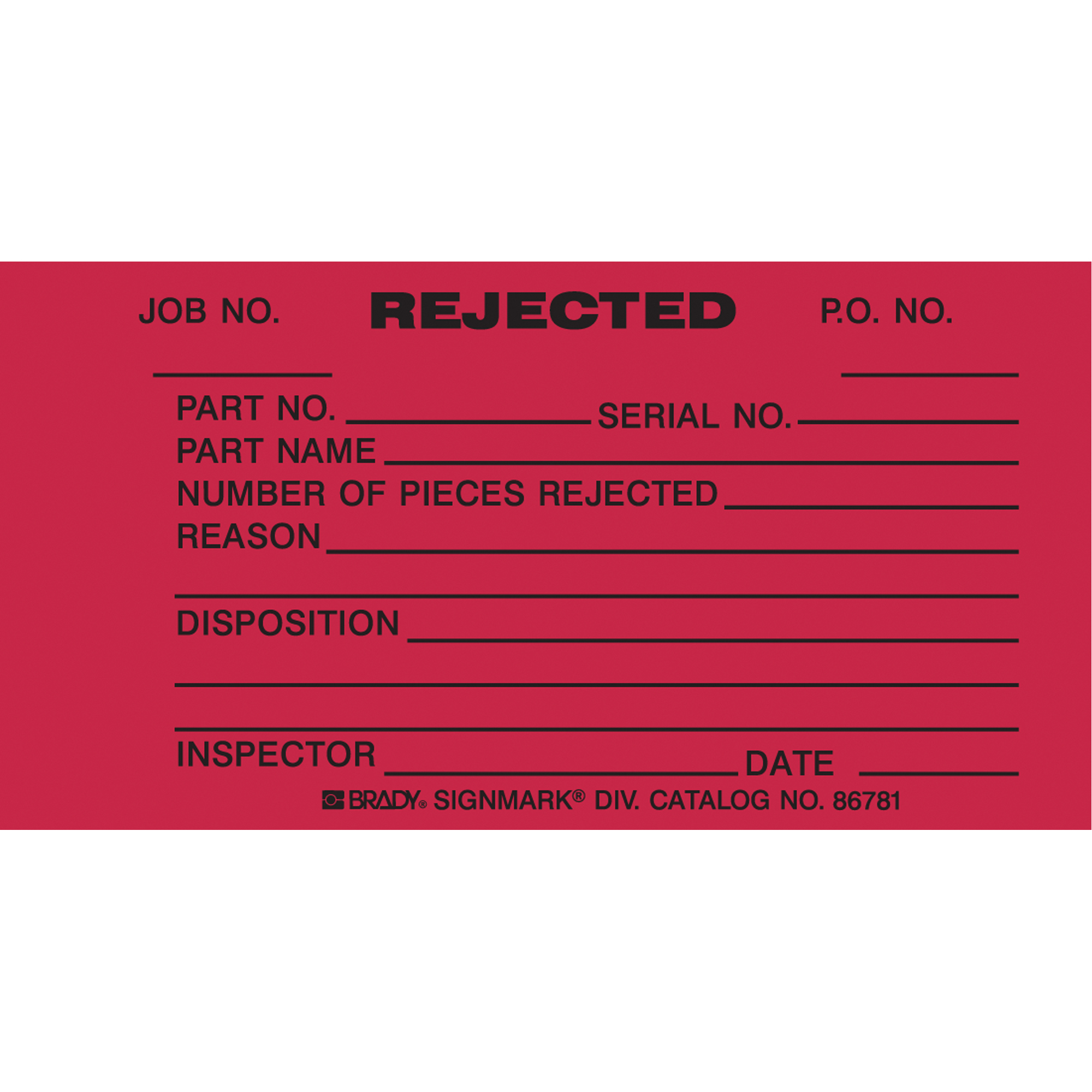 Étiquettes de sécurité d'inspection et de contrôle de l'état de l'équipement, Papier cartonné, 3" la x 5-3/4" h, Anglais