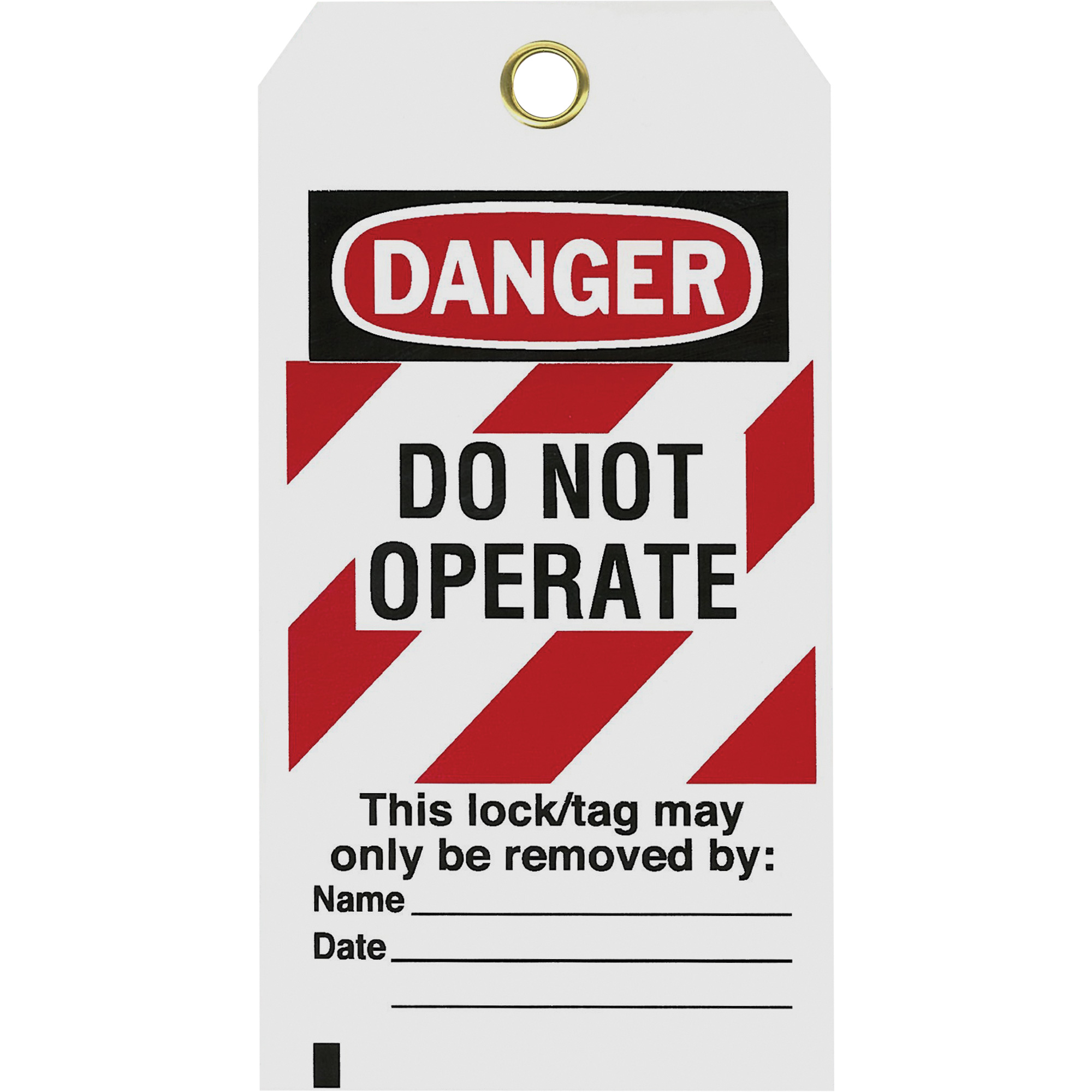 Étiquettes de sécurité «Do Not Operate», Polyester, 3" la x 5-3/4" h, Anglais