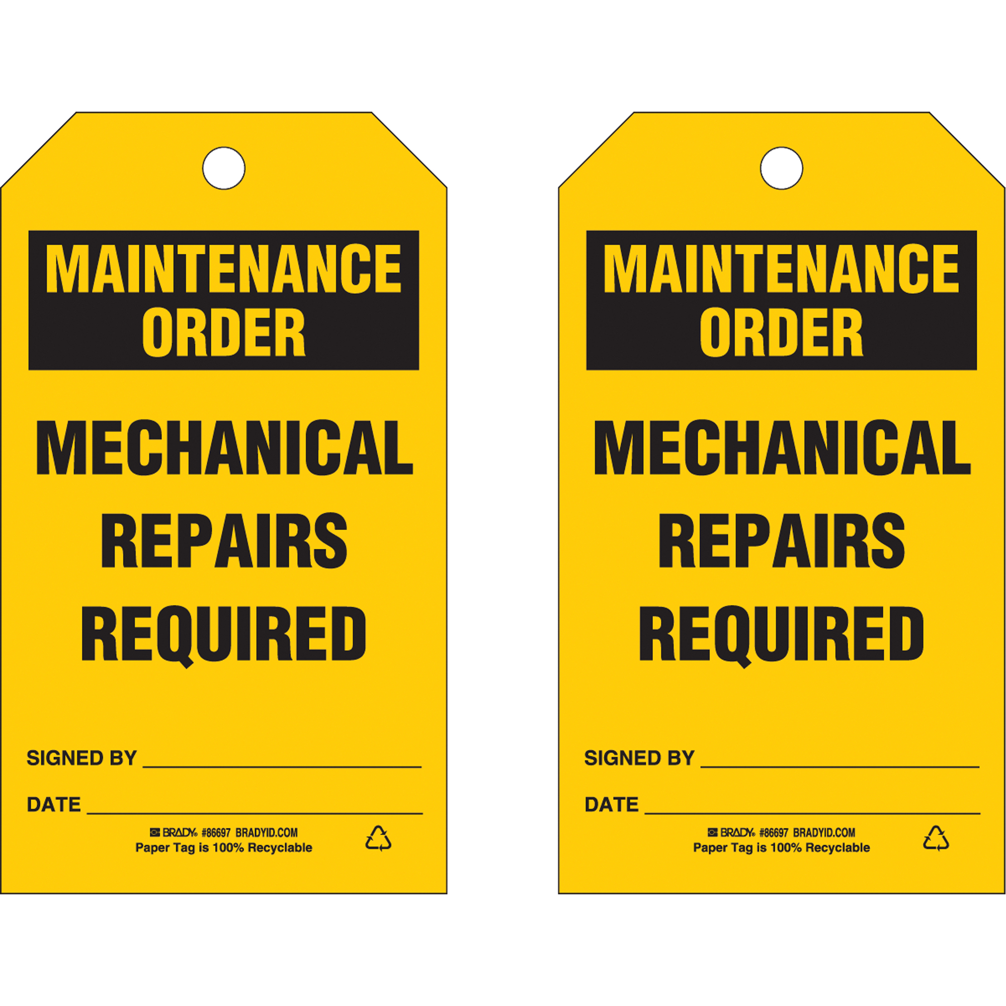 Étiquettes de sécurité, Plastique, 4" la x 7" h, Anglais