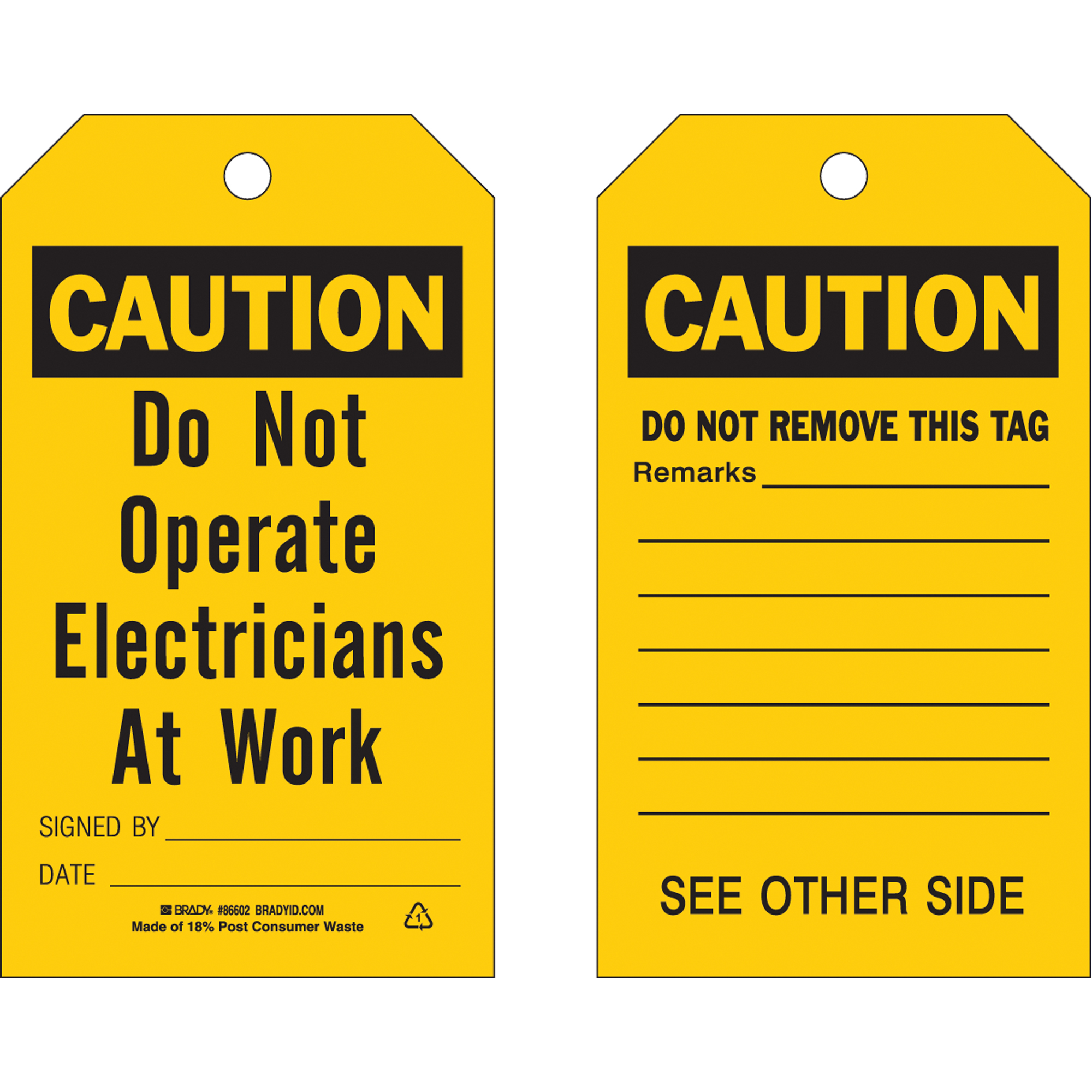Étiquettes de sécurité, Plastique, 4" la x 7" h, Anglais