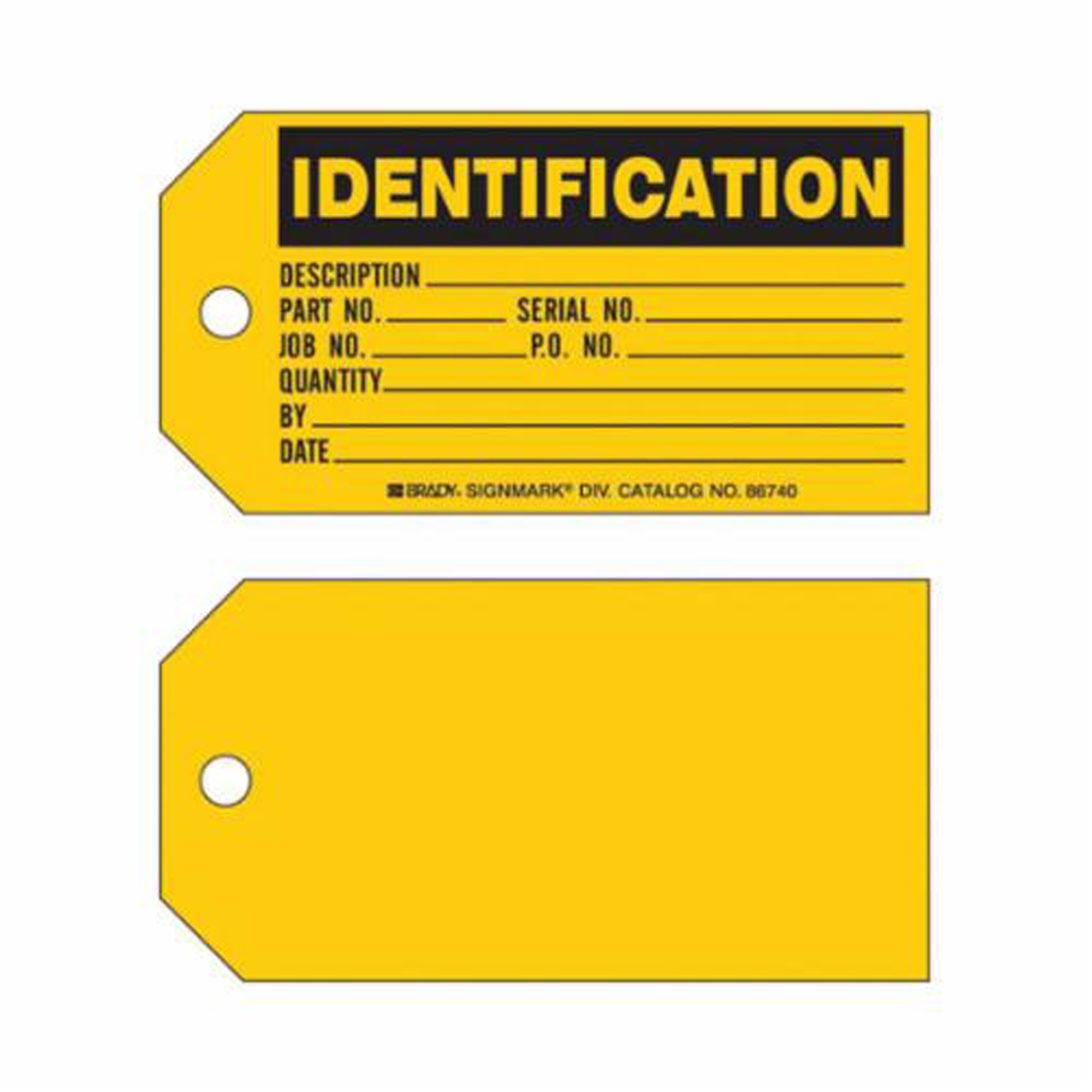 Étiquettes «Identification Production», Papier, 5-3/4" la x 3" h, Anglais