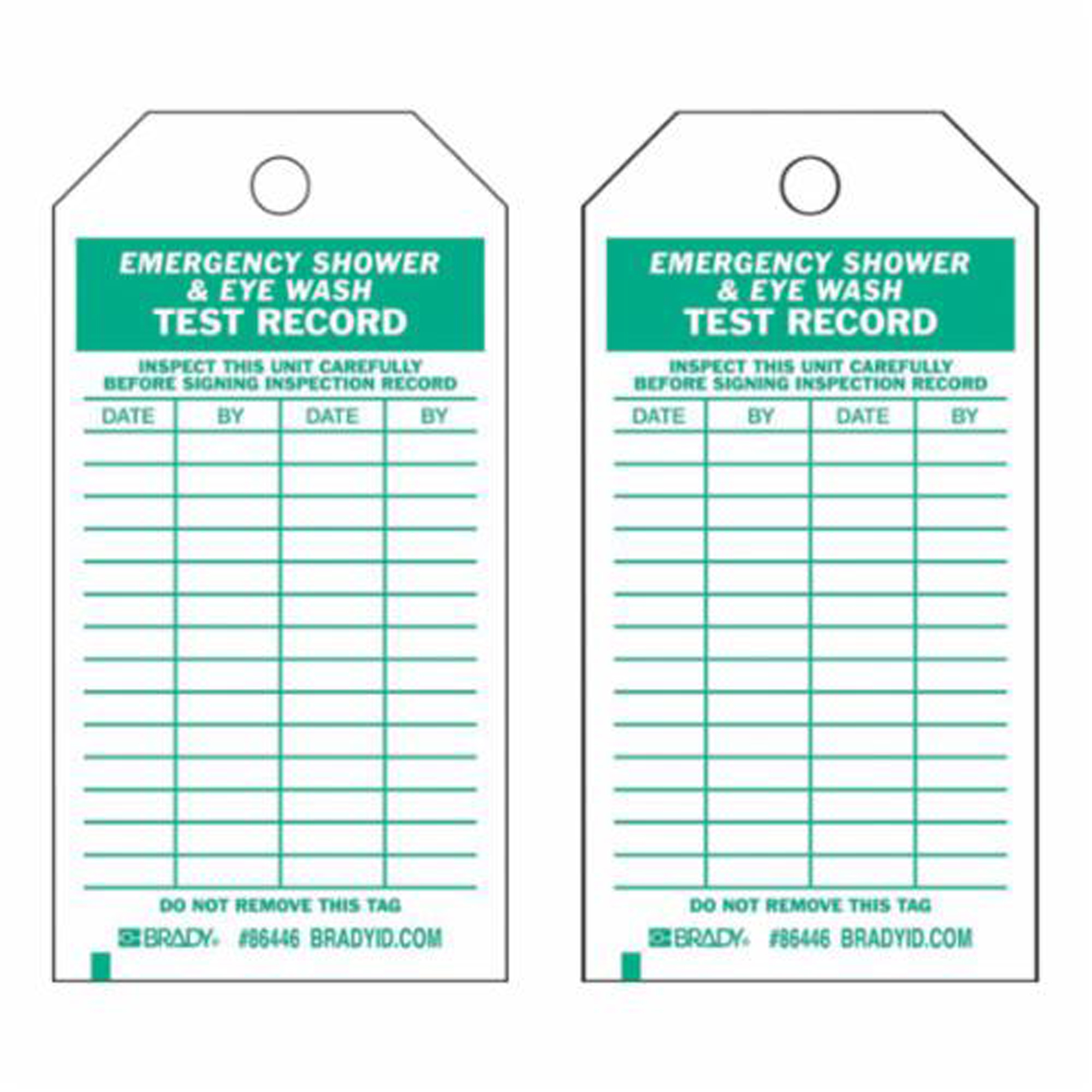 Étiquettes pour résultats de test, Polyester, 4" la x 7" h, Anglais