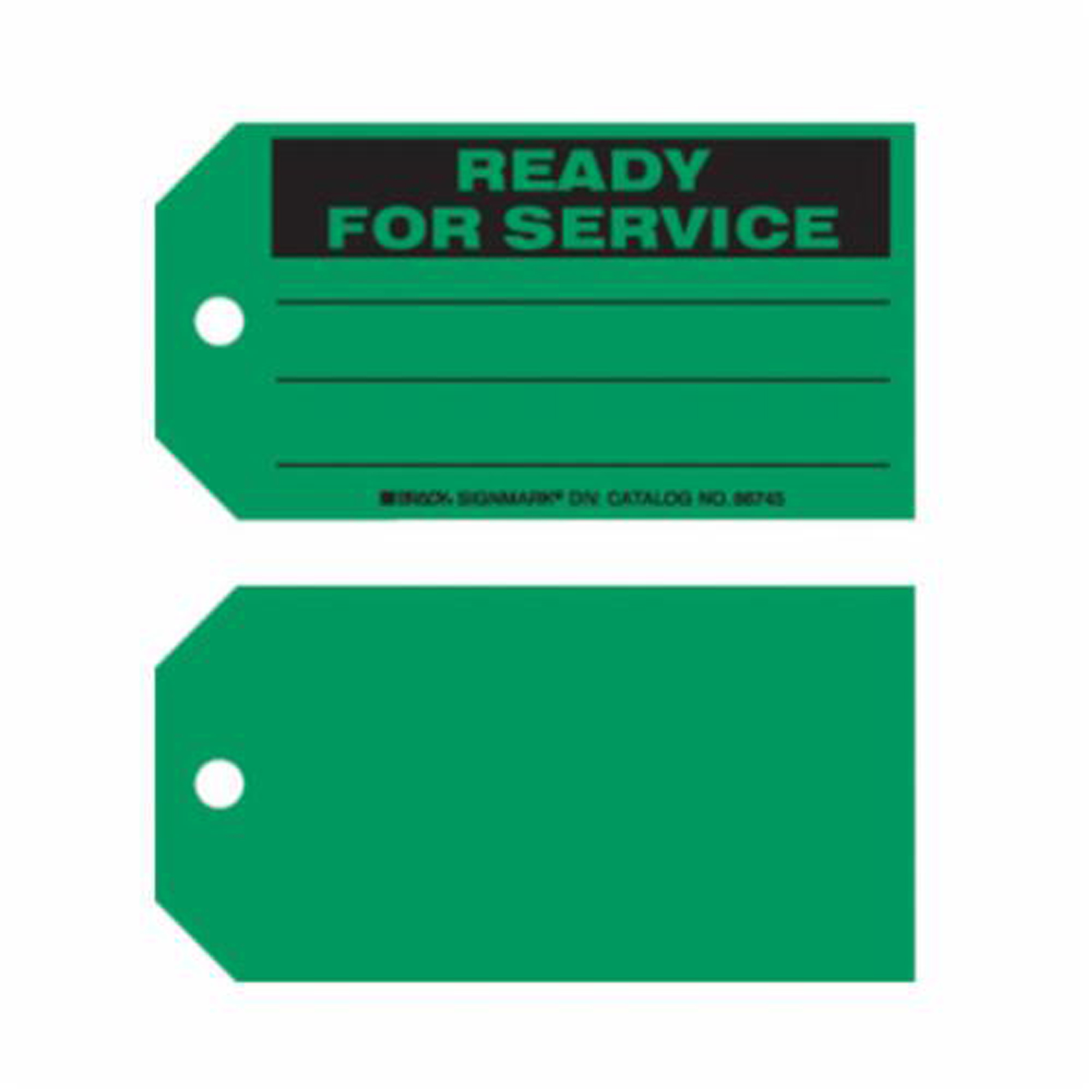 Étiquettes «Ready For Service», Papier, 5-3/4" la x 3" h, Anglais