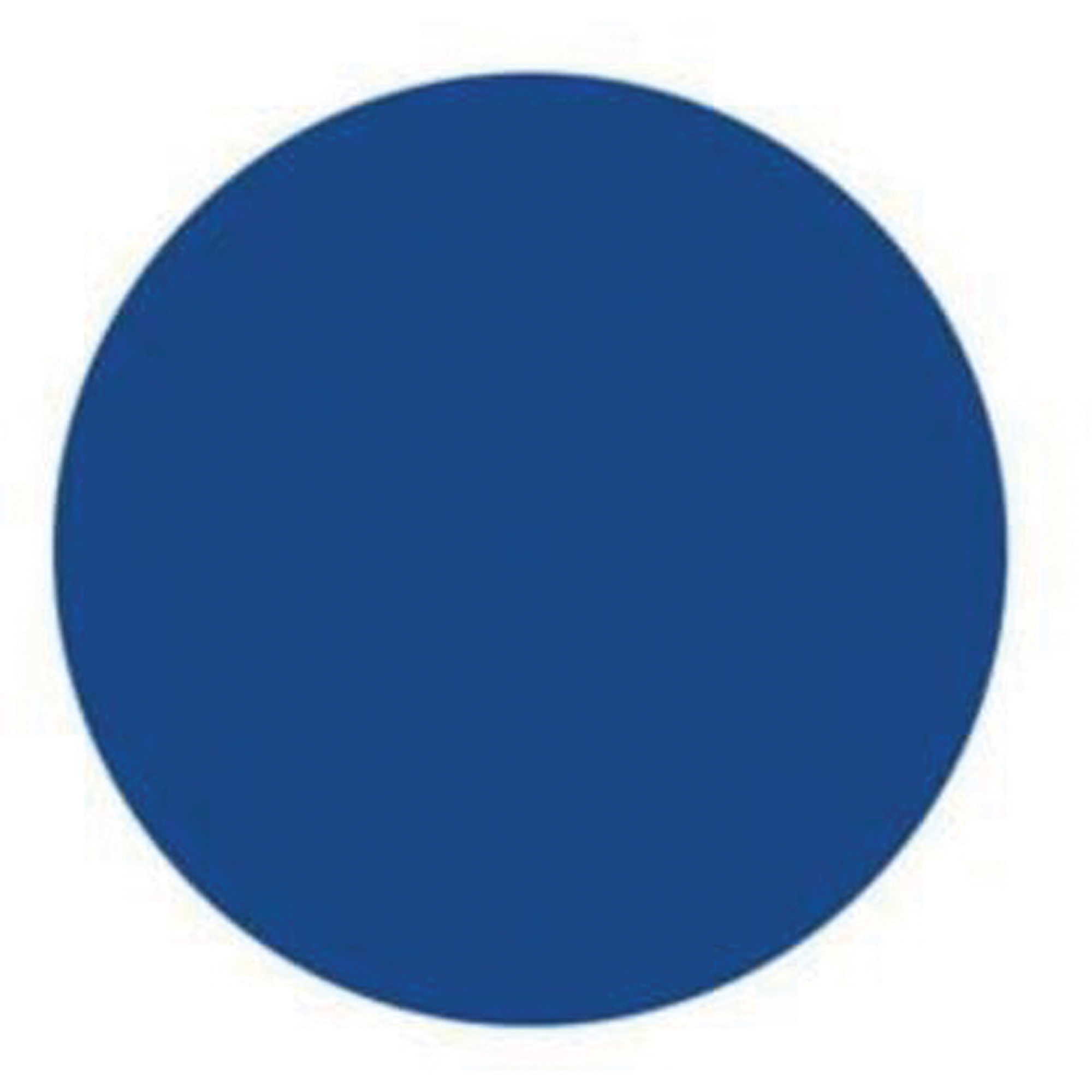 Étiquettes rondes inscriptibles, Cercle, 3" lo x 3" la, Bleu