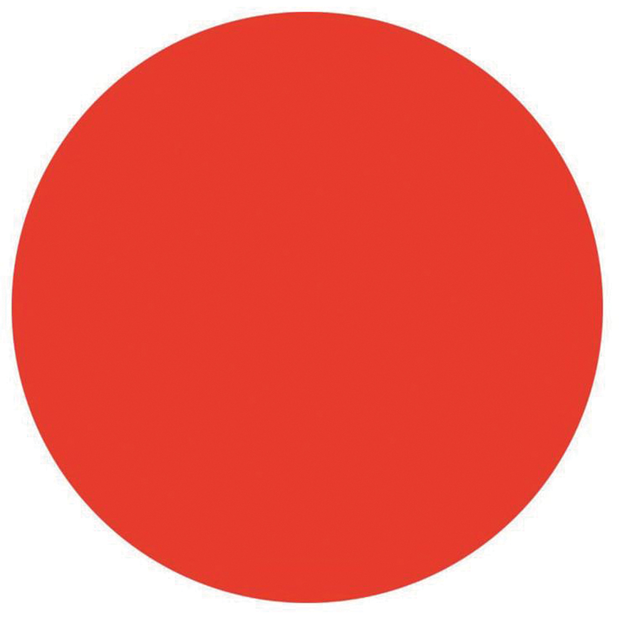 Étiquettes rondes inscriptibles, Cercle, 3" lo x 3" la, Rouge