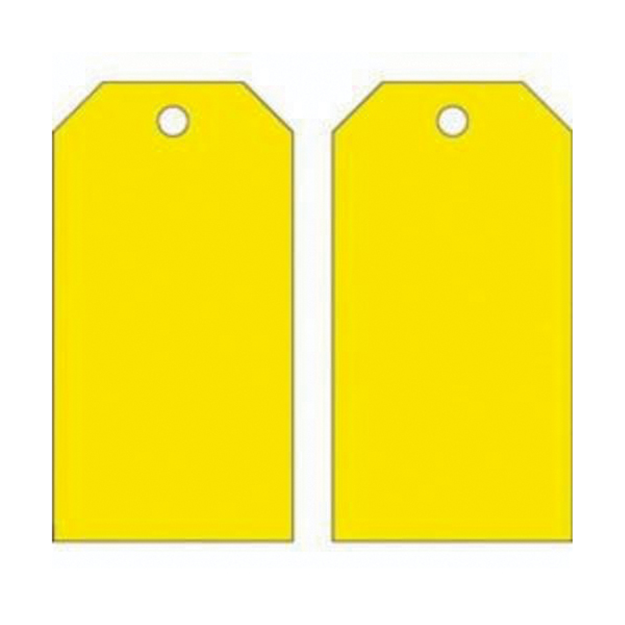 Étiquettes vierges autoplastifiantes pour la prévention des accidents, Métal, 3" la x 5-3/4" h