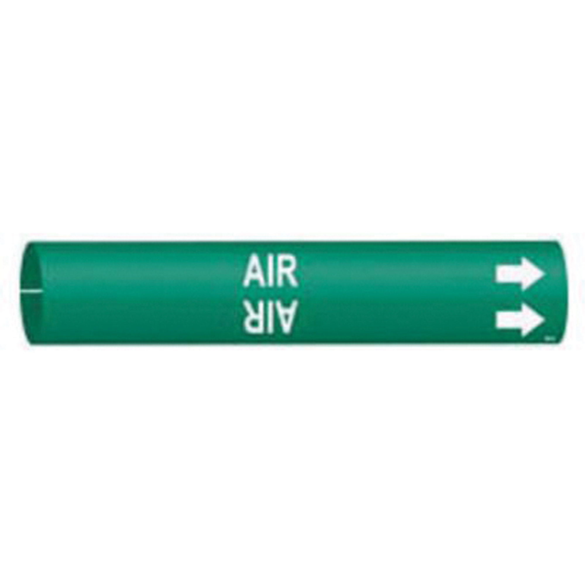 Marqueur de tuyau «Air», À pression, 7/8" h x 7/8" la, Blanc/vert