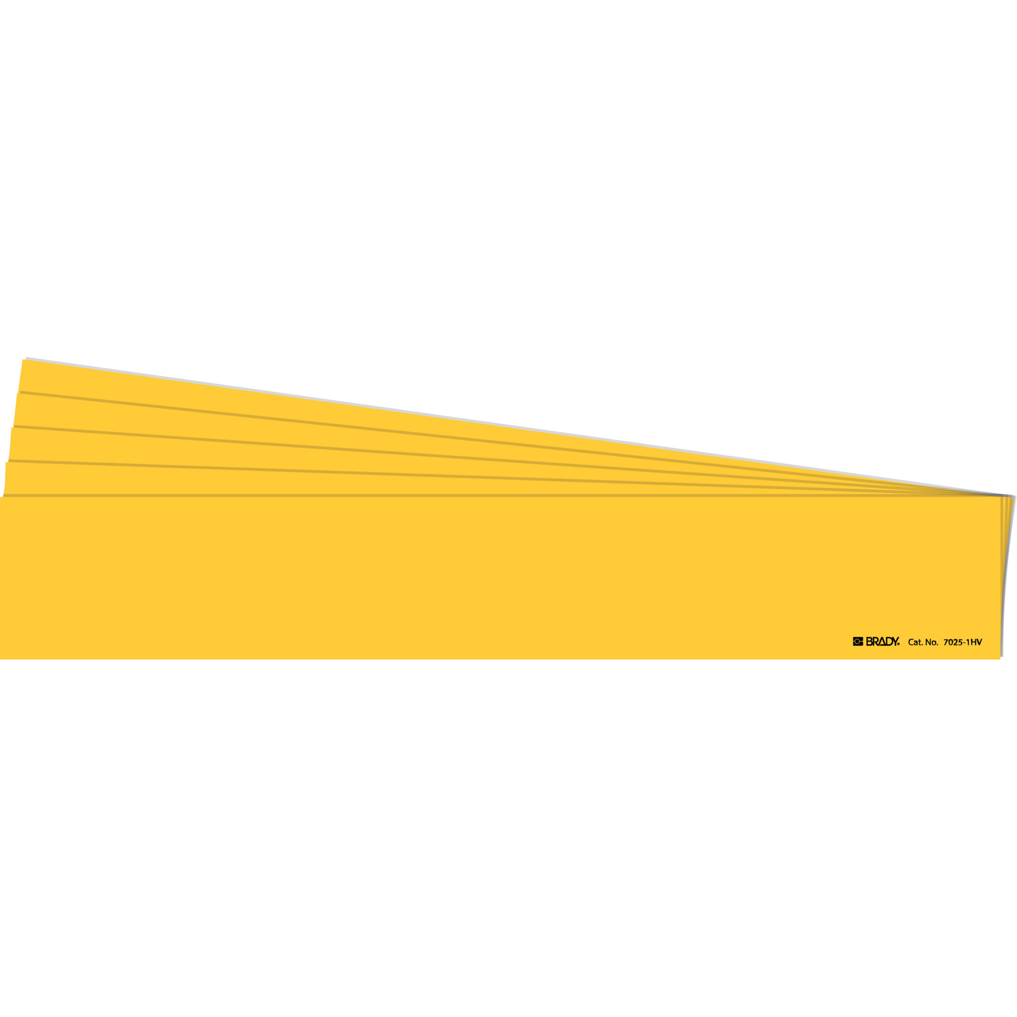 Marqueur de tuyau avec espace vierge, Autocollant, 4" h x 24" la, Jaune