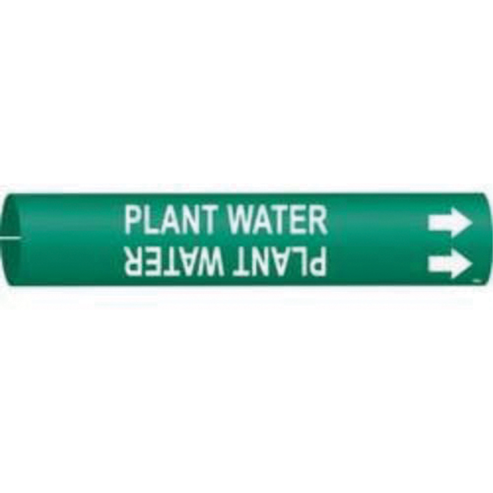 Marqueur de tuyau «Plant Water», À pression, 13/16" h x 13/16" la, Blanc/vert