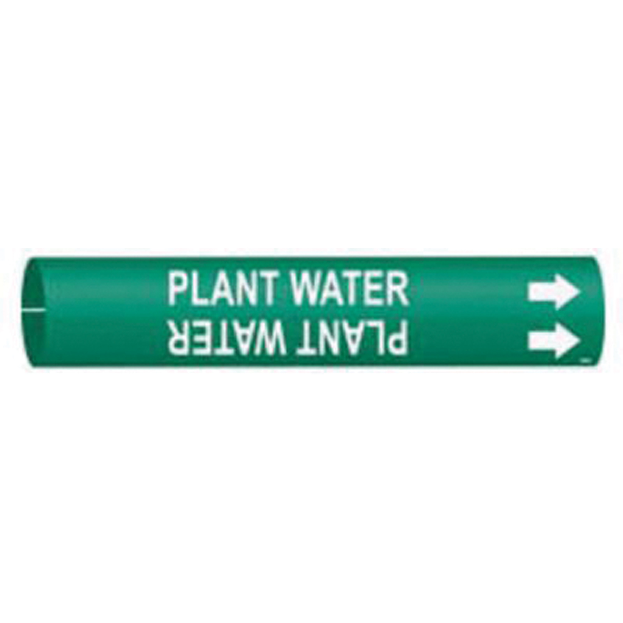 Marqueur de tuyau «Plant Water», À pression, 7/8" h x 7/8" la, Blanc/vert