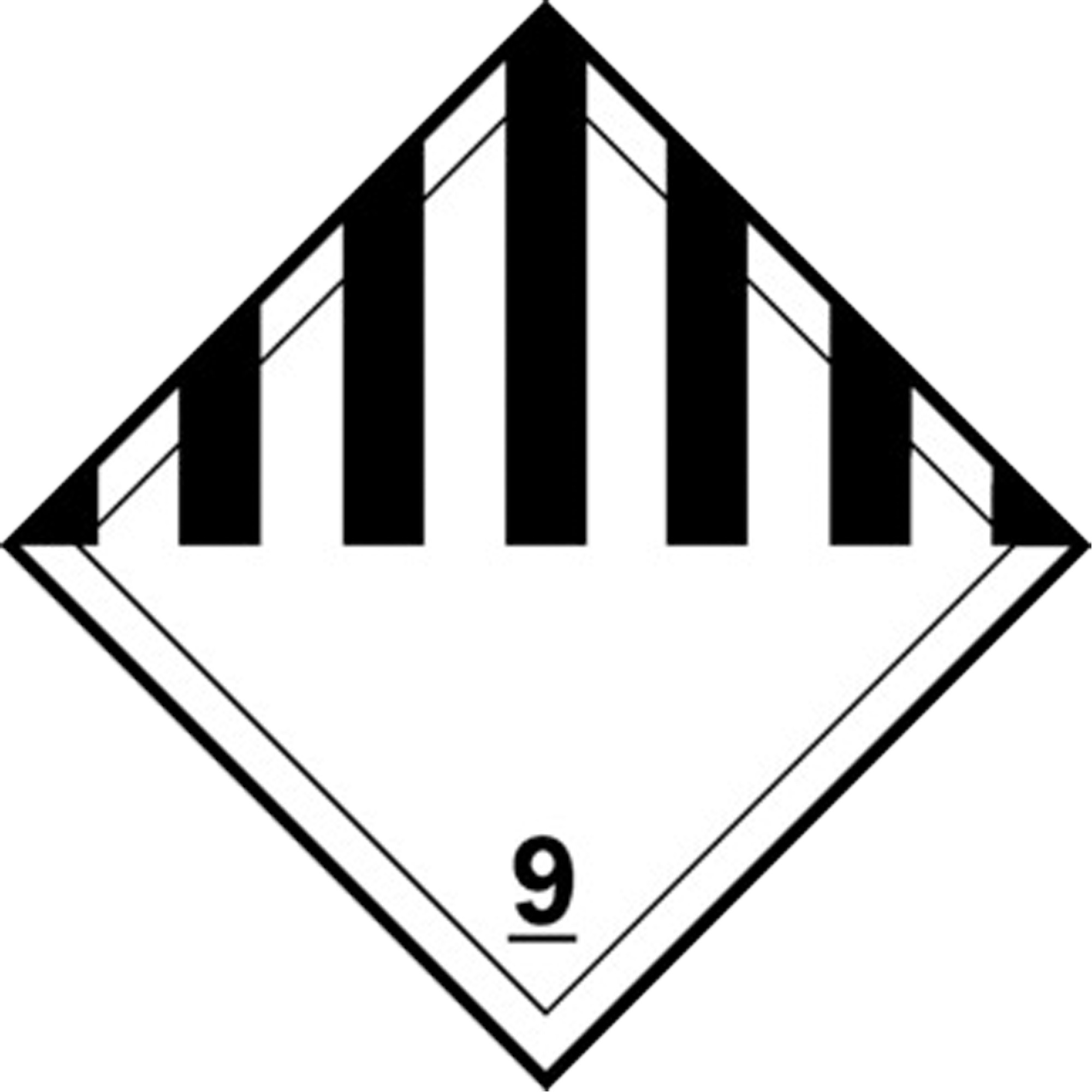 Plaque-étiquette TMD divers dangers, Plastique