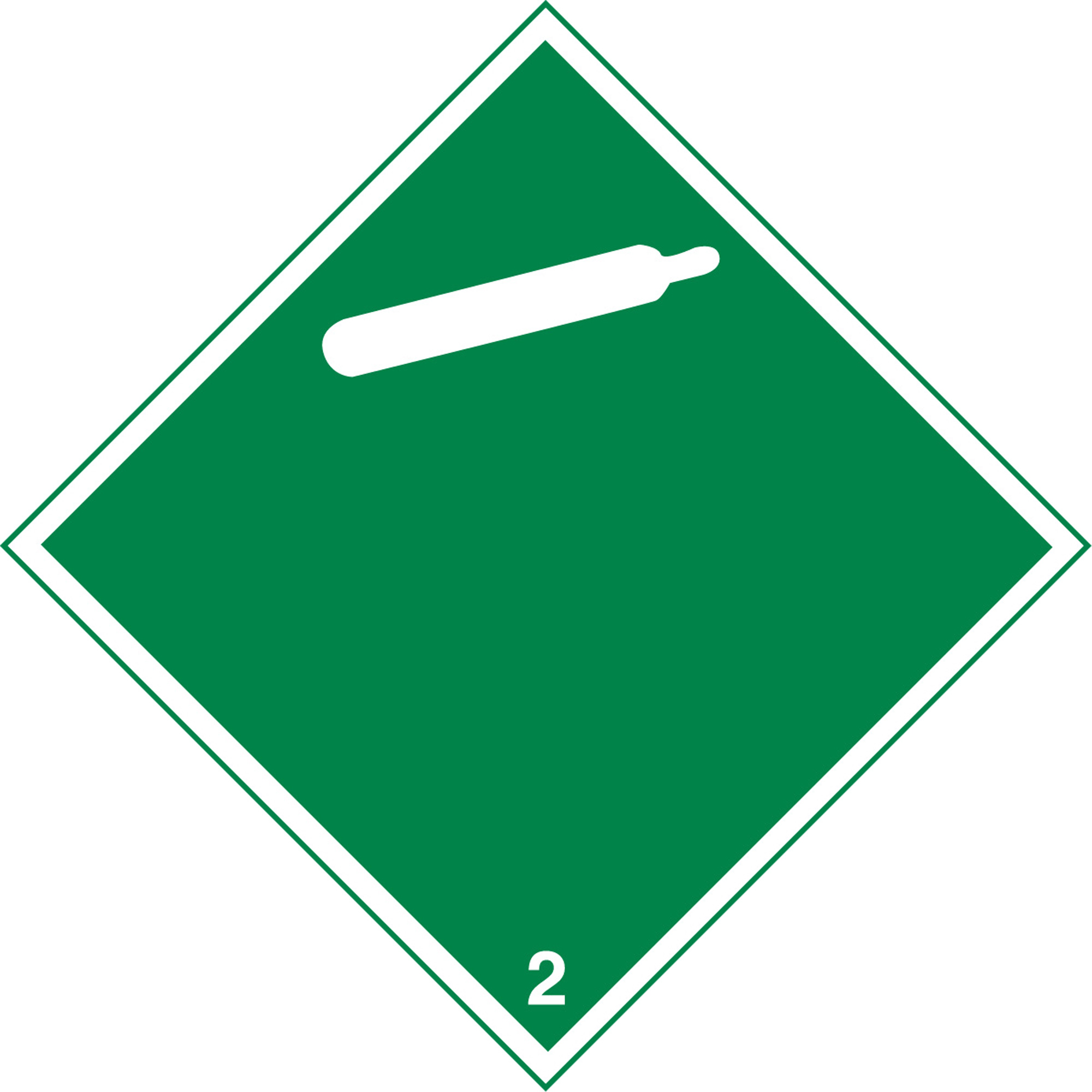 Plaque-étiquette TMD pour gaz inflammable, Vinyle adhésif