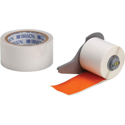 Ruban adhésif polyvalent ToughStripeMD ultra-robuste avec pellicule de protection, Polyester, Orange, Largeur de 2"