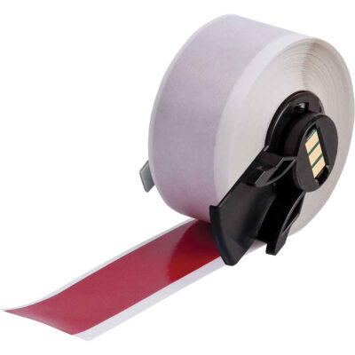 Ruban adhésif polyvalent, Vinyle, Rouge, Largeur de 1"